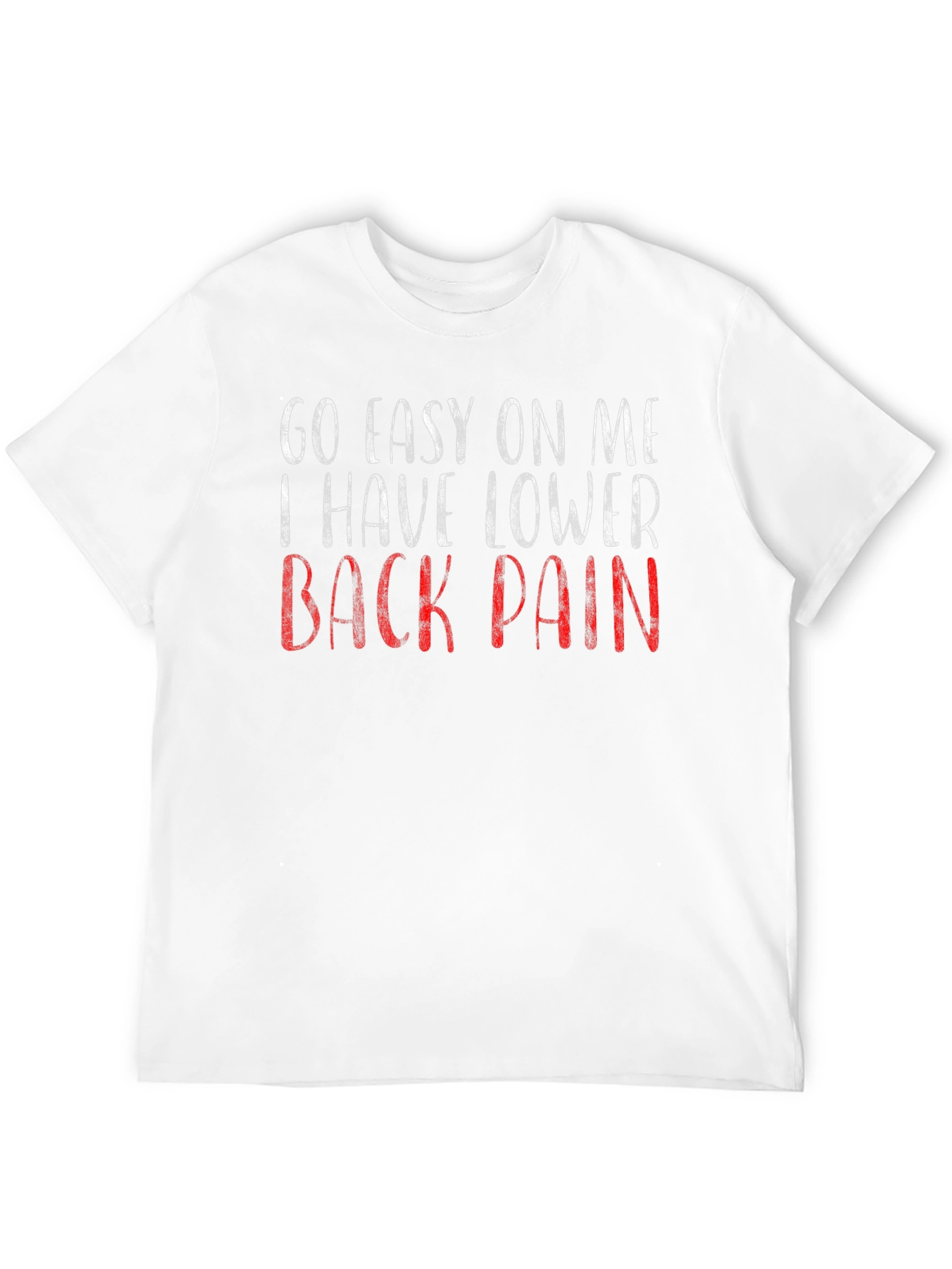 Black Go Easy On Me T-Shirt - Lower Back Pain view 12