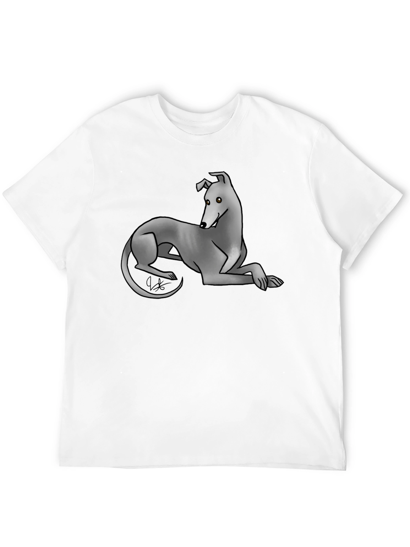 Greyhound Graphic Tee - Cool Dog Lover Shirt - 12
