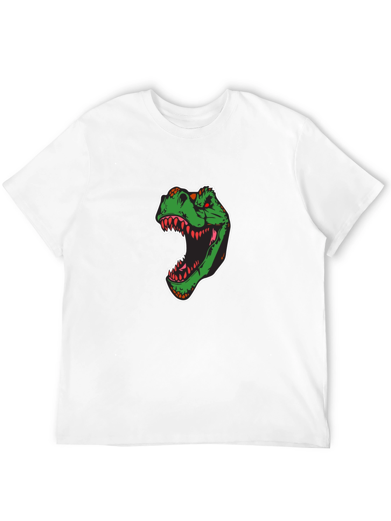 Black Dinosaur Graphic Tee - T-Rex Design view 12
