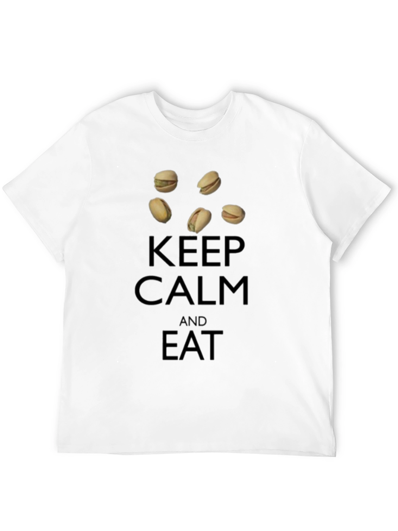 Black Keep Calm and Eat Pistachios T-Shirt view 12