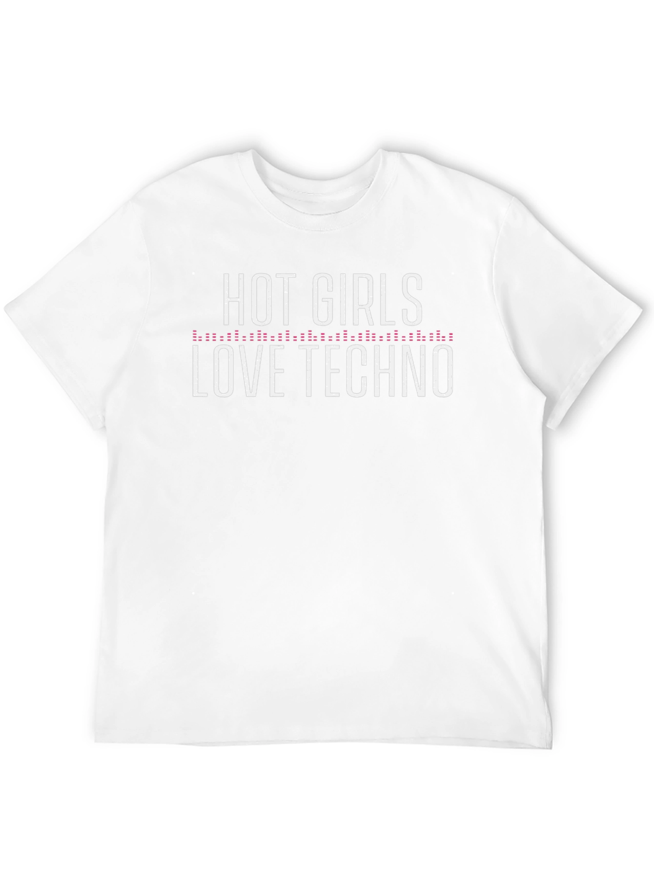 Black Hot Girls Love Techno Graphic T-Shirt view 12