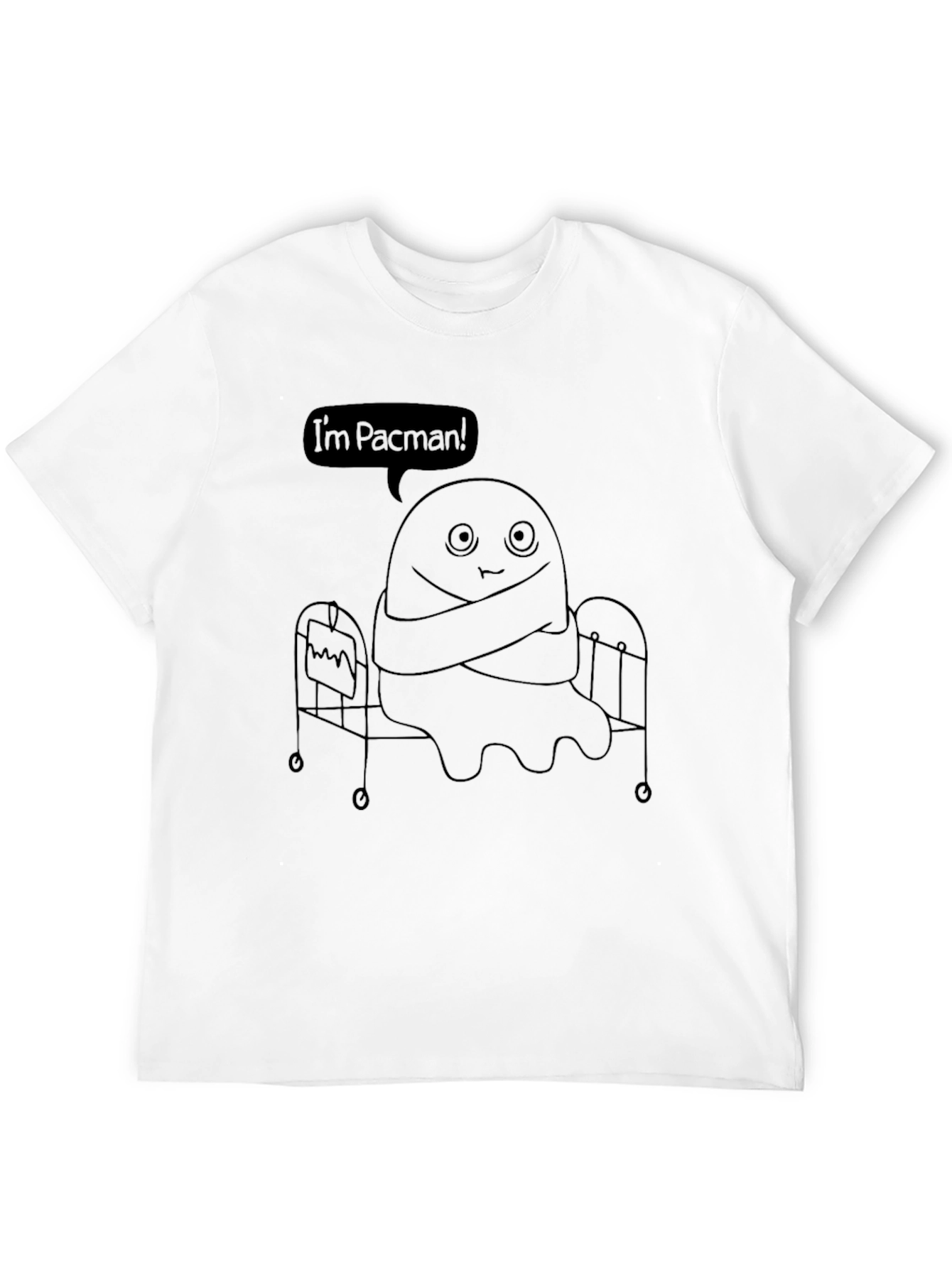 Black I'm Pacman Black T-Shirt view 12