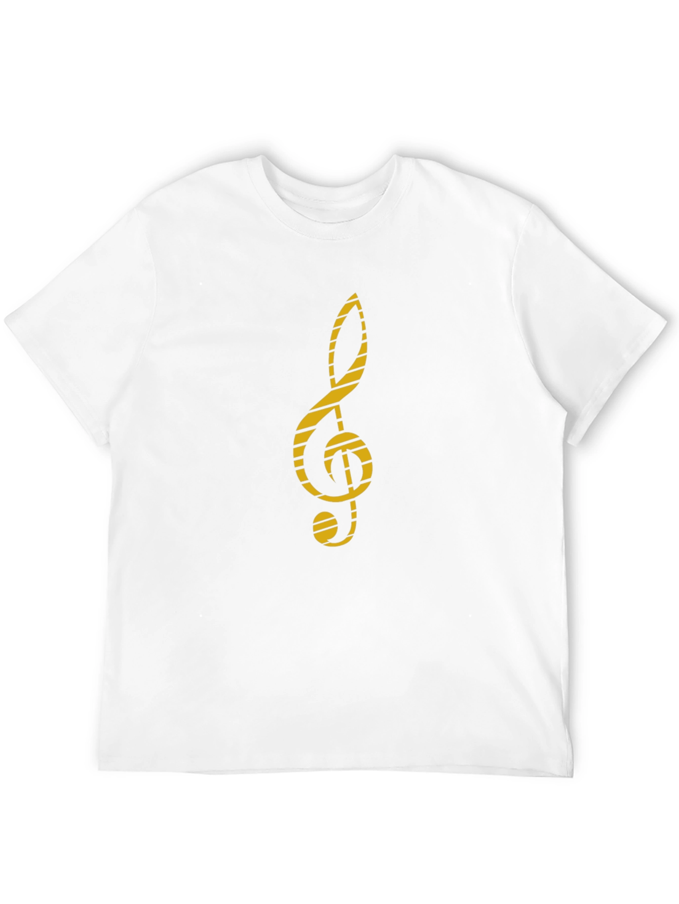 Black Treble Clef Graphic Tee - Music Lover's Black T-Shirt view 12