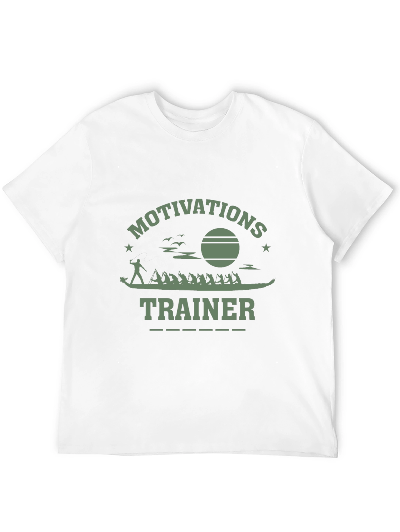 Black Motivational Trainer Graphic T-Shirt view 12
