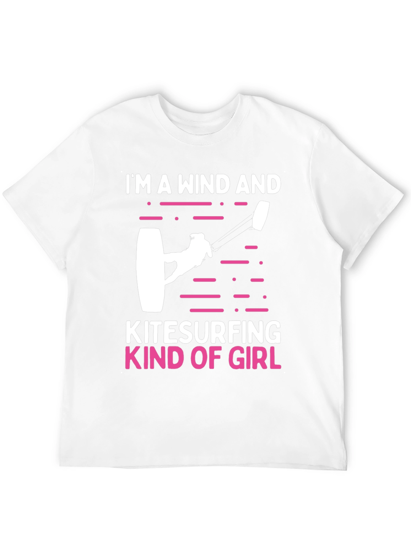 Black Wind and Kitesurfing Girl T-Shirt view 12