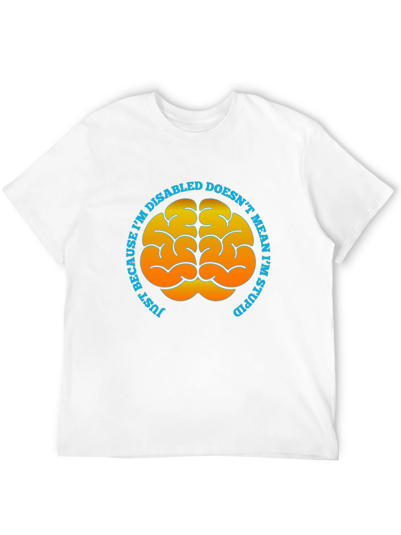 Black Brain Graphic T-Shirt - Disability Awareness Tee view 12