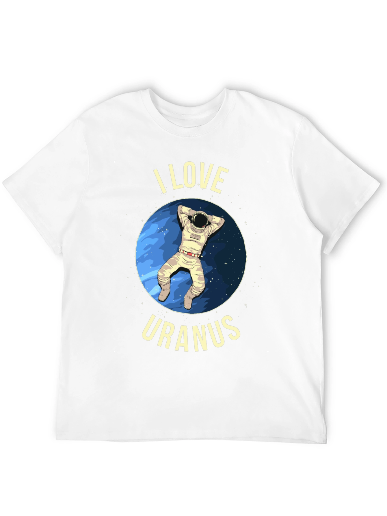 Black I Love Uranus T-Shirt - Astronaut Design view 12