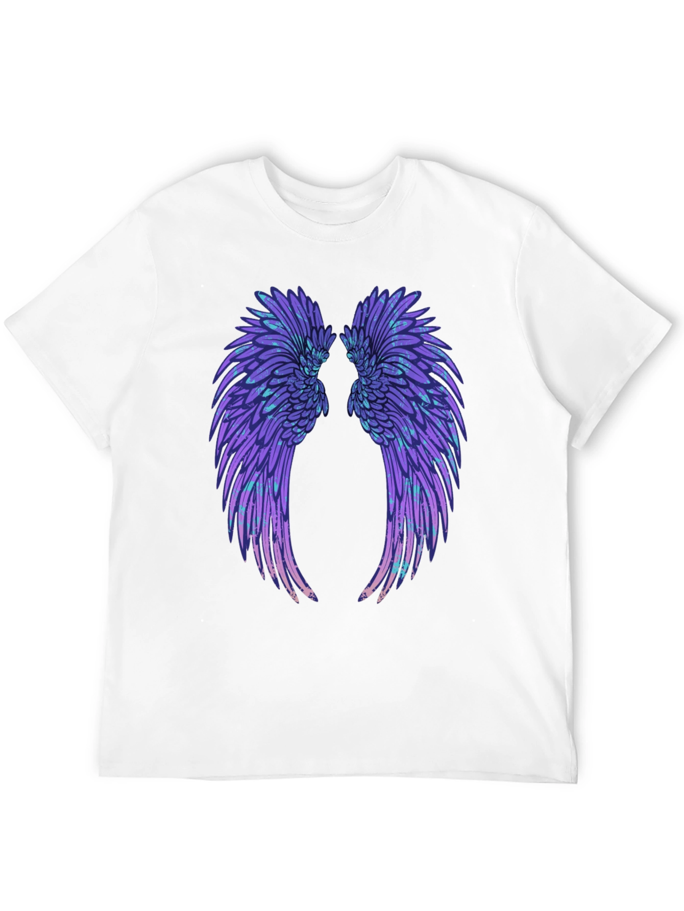 Black Wings Graphic Tee - Black Cotton T-Shirt view 12
