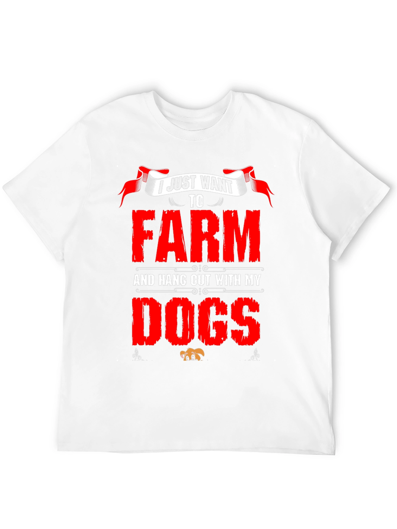 Black I Just Want To Farm And Hang Out With My Dogs T-Shirt view 12