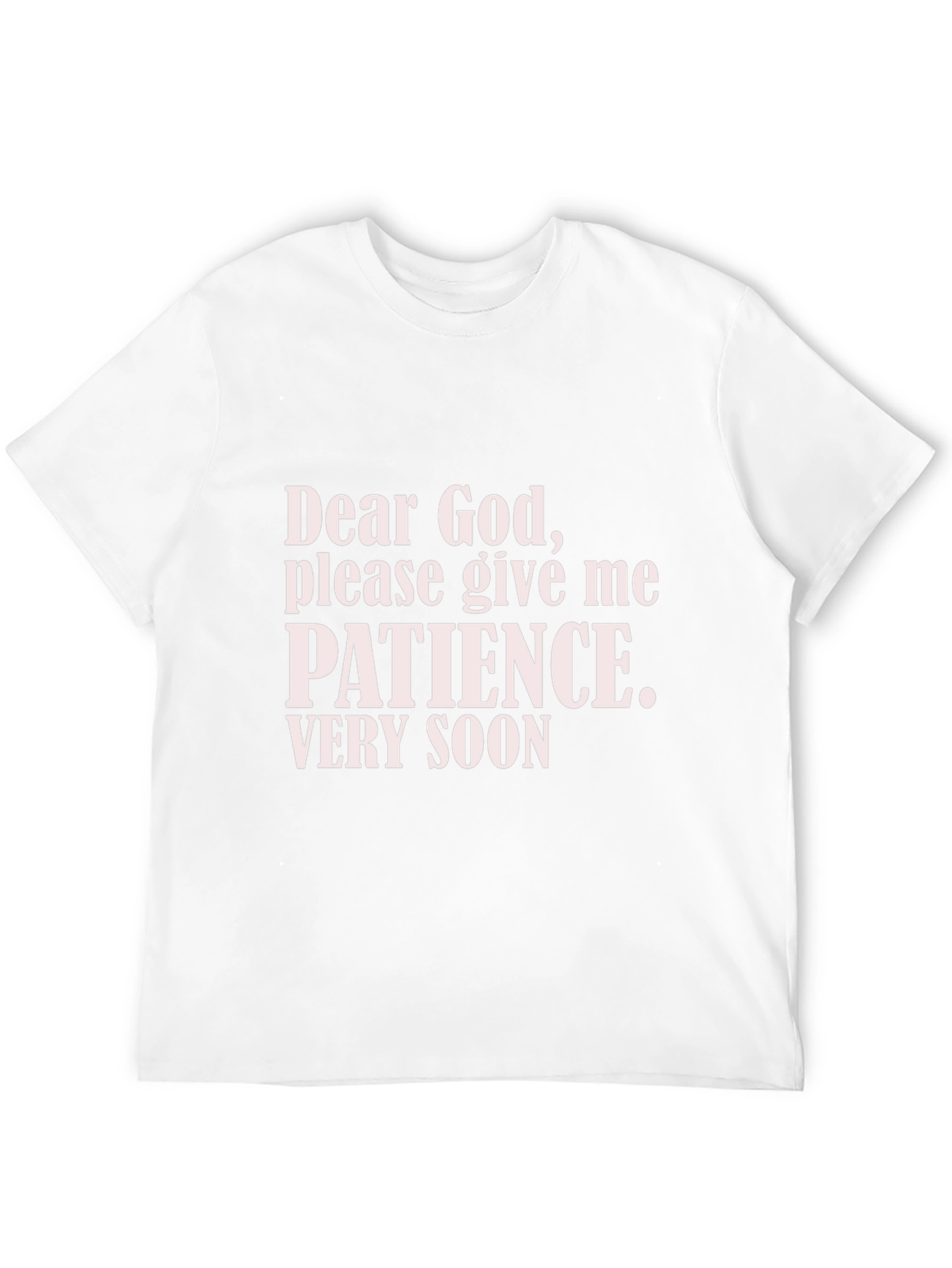 Black Dear God Patience T-Shirt - Funny Slogan Tee view 12