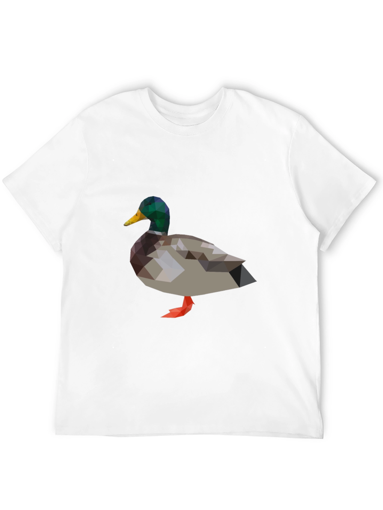 Black Geometric Duck Graphic T-Shirt view 12