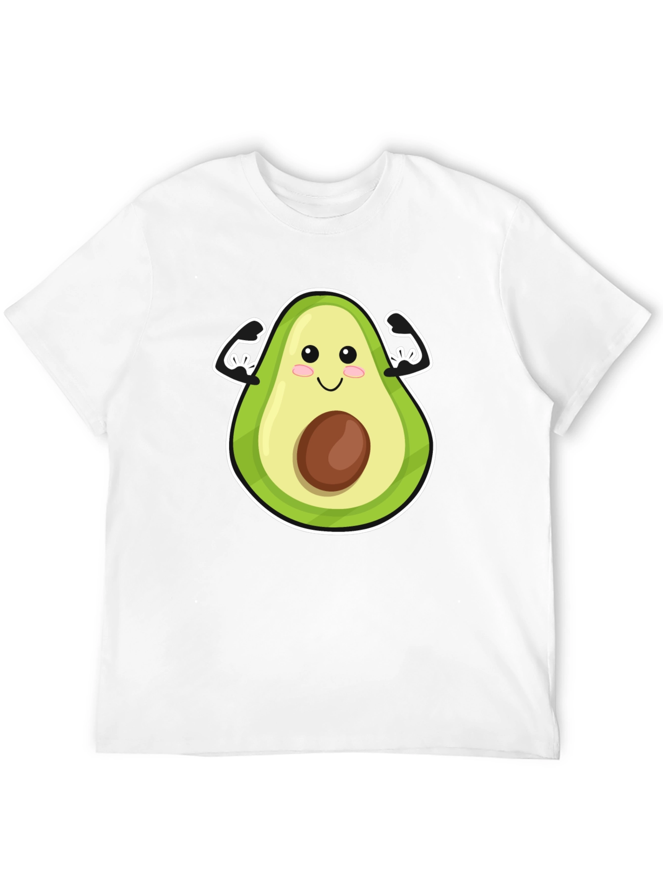 Black Avocado Muscle Graphic Tee - Funny Workout Shirt view 12