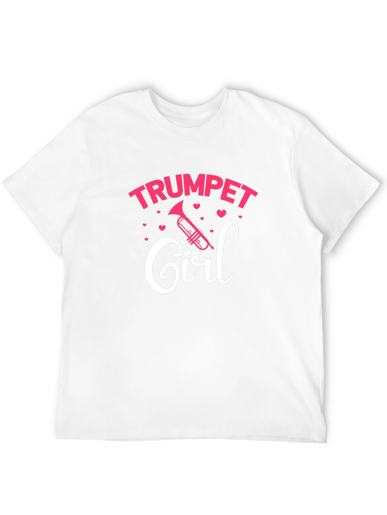 Black Trumpet Girl T-Shirt - Musical Gift for Women view 12