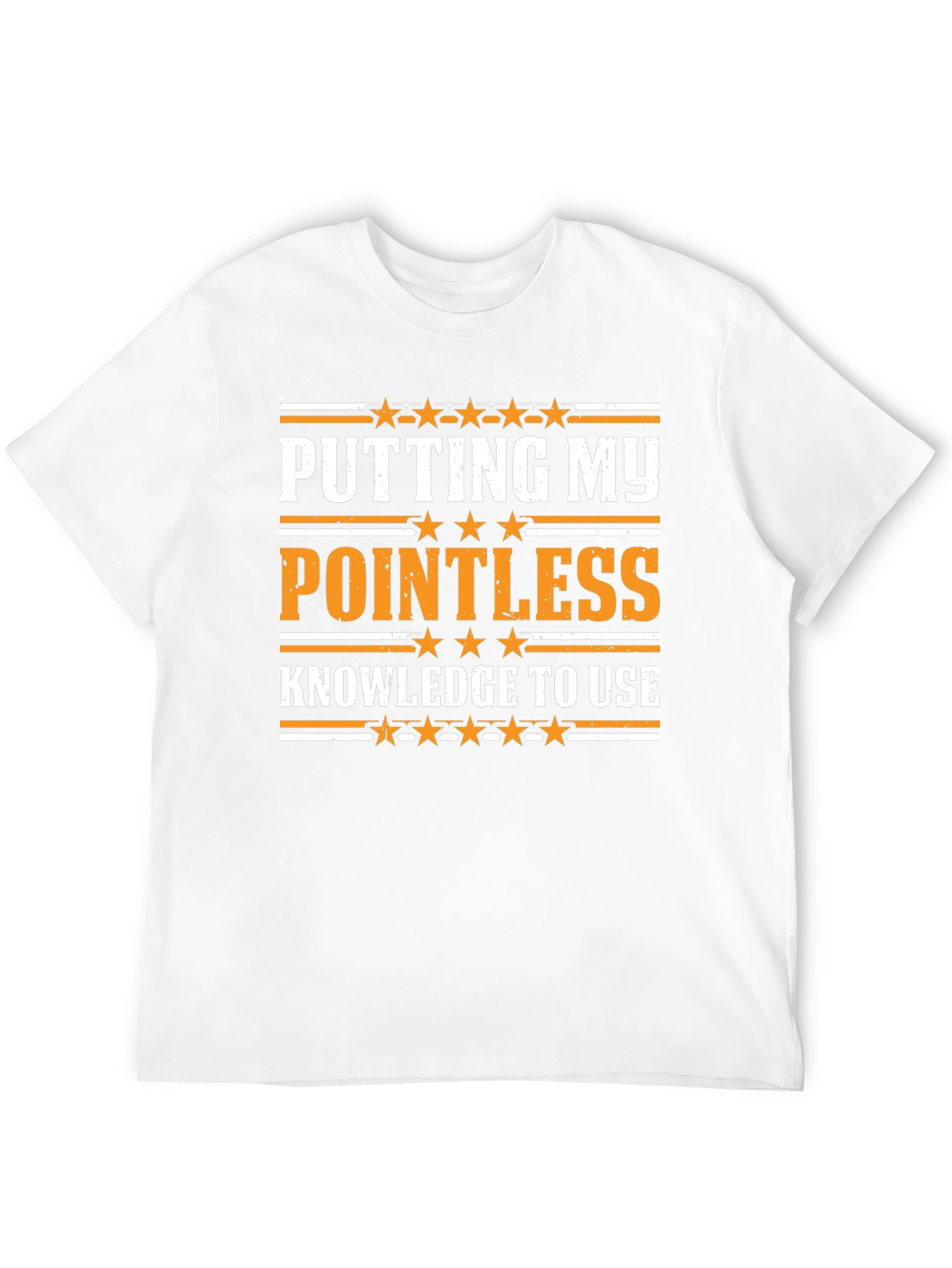 Black Pointless Knowledge Graphic Tee - Sarcastic Humor Shirt view 12