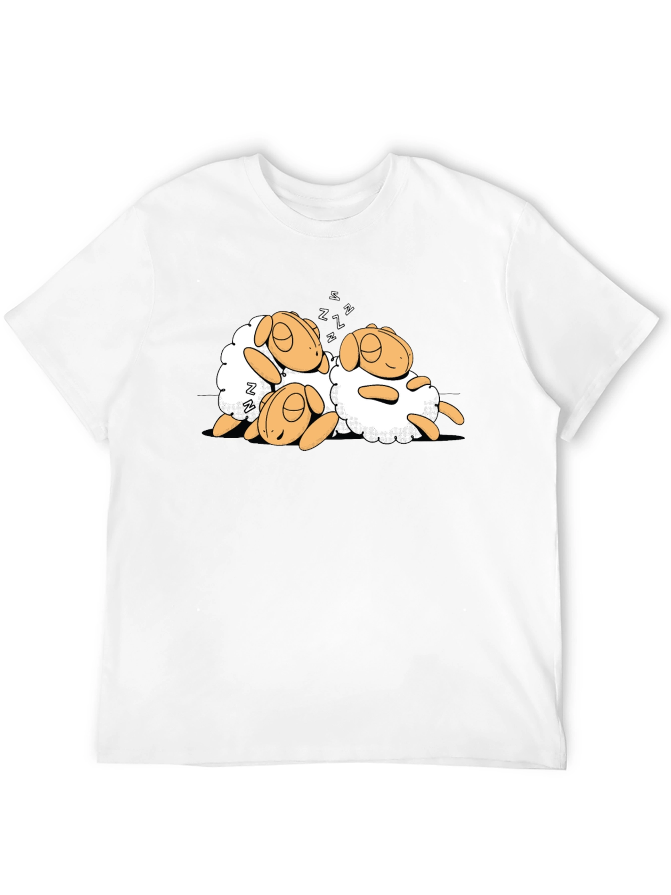 Black Black Sheep Sleep Tee - Counting Sheep Shirt view 12