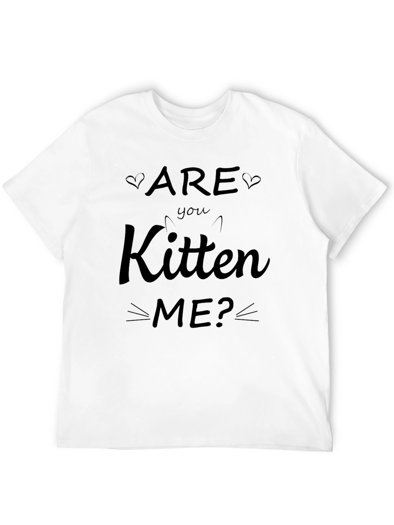 Black Are You Kitten Me? Graphic Tee - Soft Cotton Blend view 12