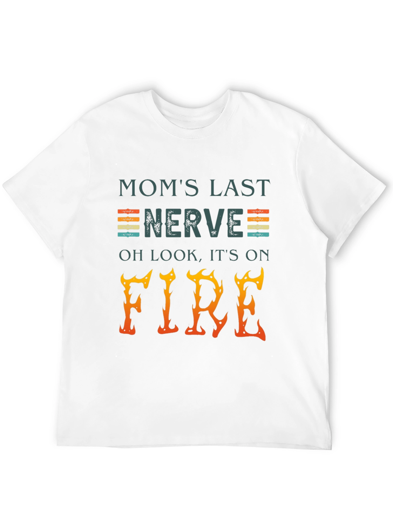 Black Mom's Last Nerve On Fire Graphic Tee view 12