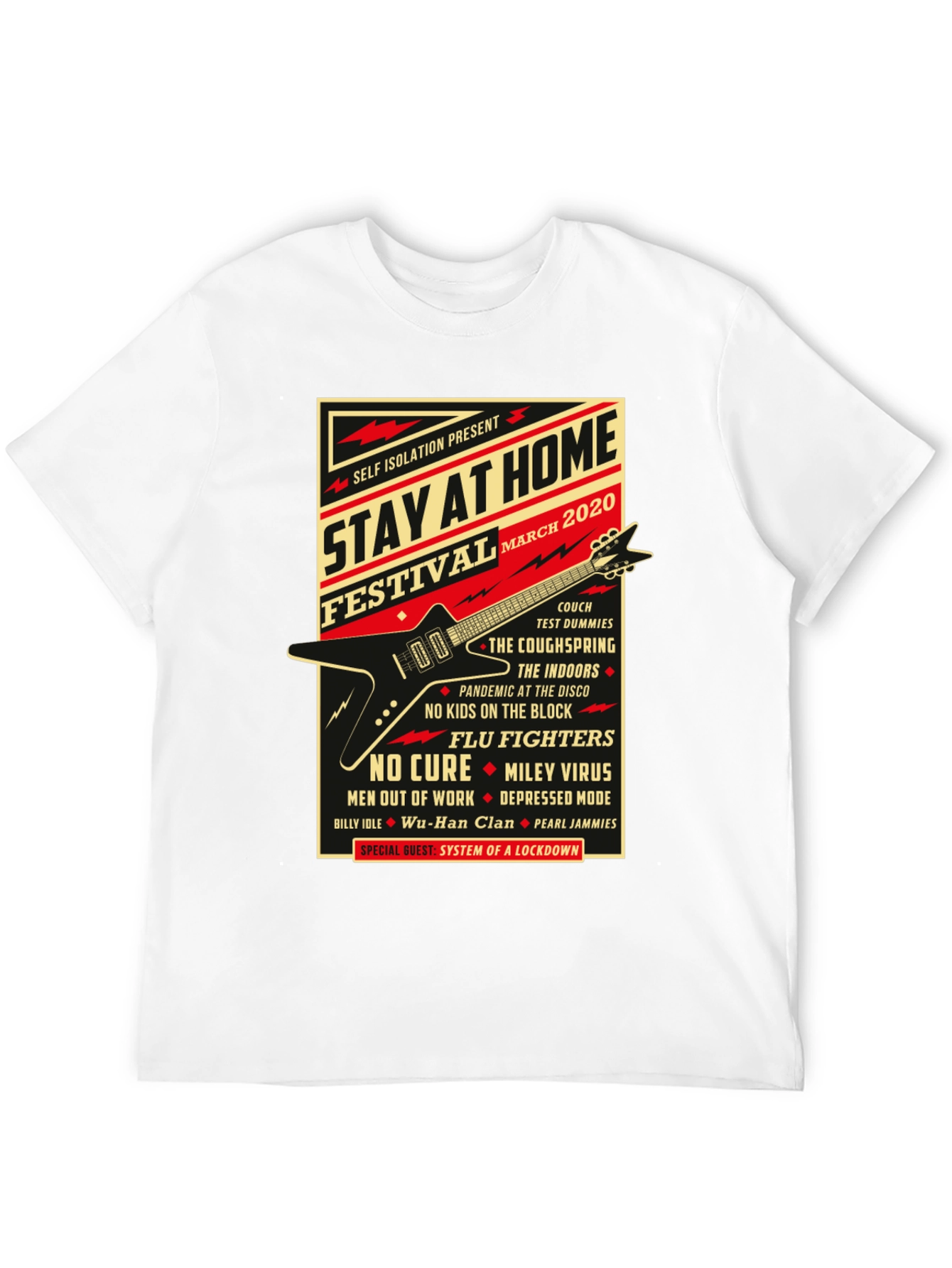 Black Stay At Home Festival 2020 Black Graphic T-Shirt view 12