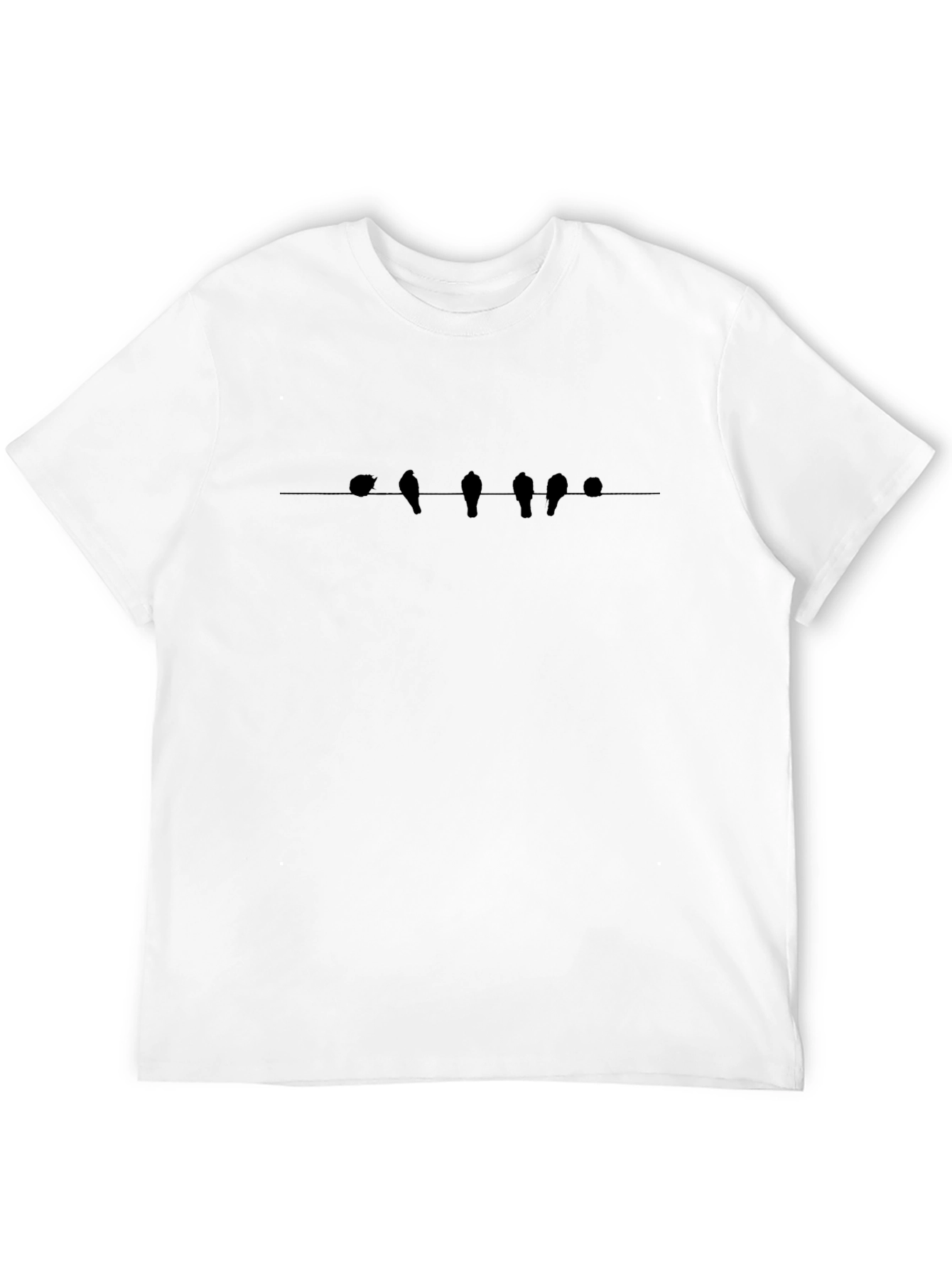 Black Birds on a Wire Graphic Tee - Casual Comfort view 12