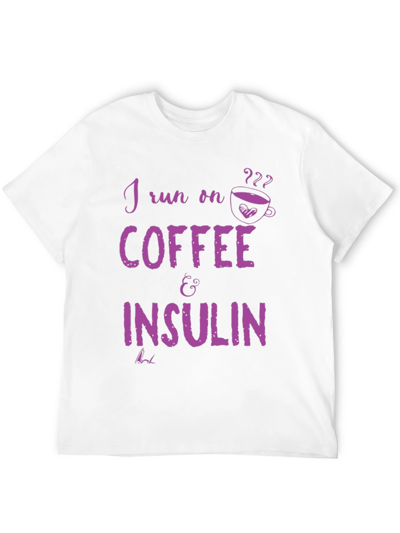 Black Coffee and Insulin T-Shirt - Funny Diabetes Tee view 12