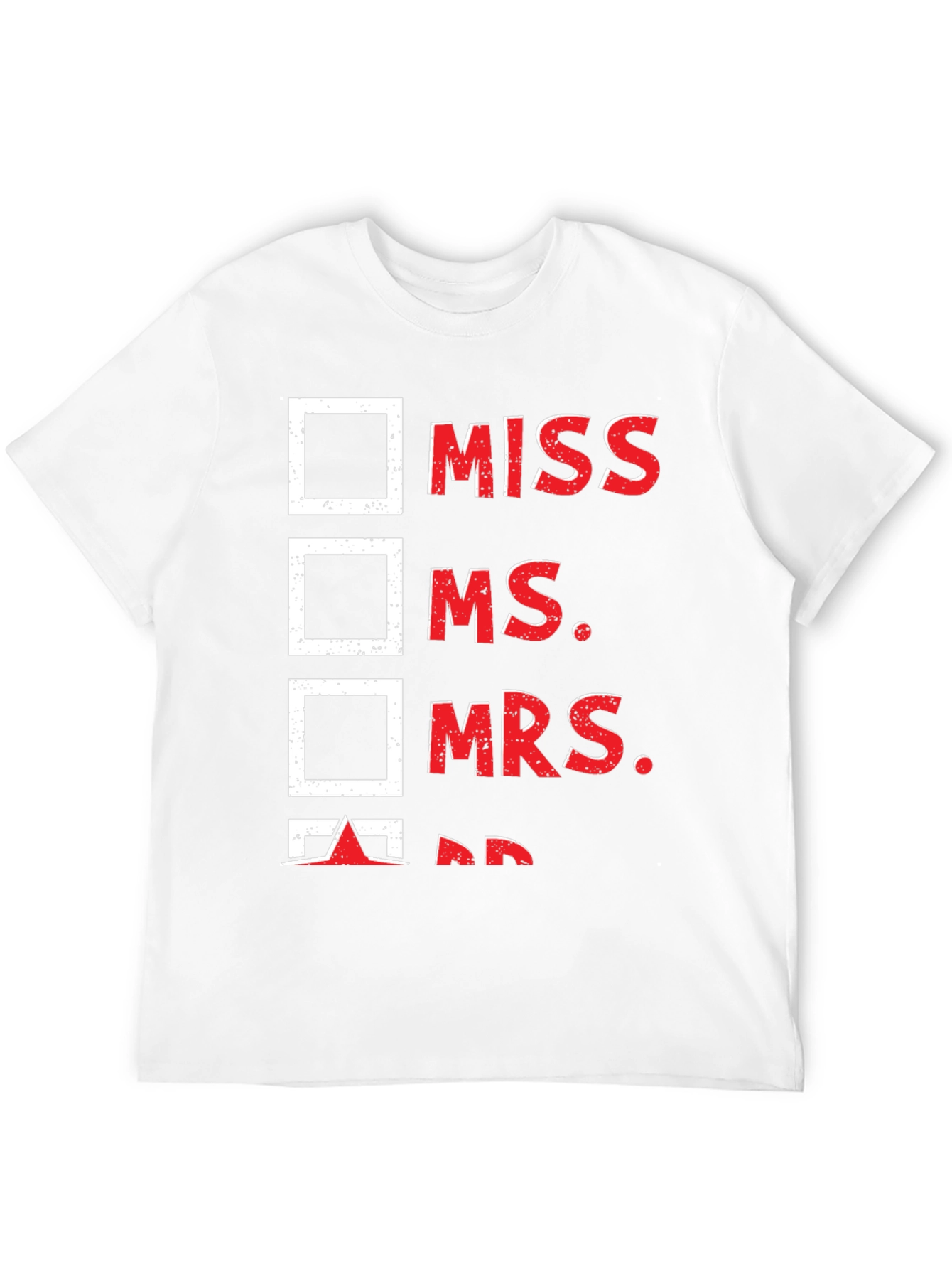 Black Check the Box T-Shirt - Mr. Humor Tee view 12