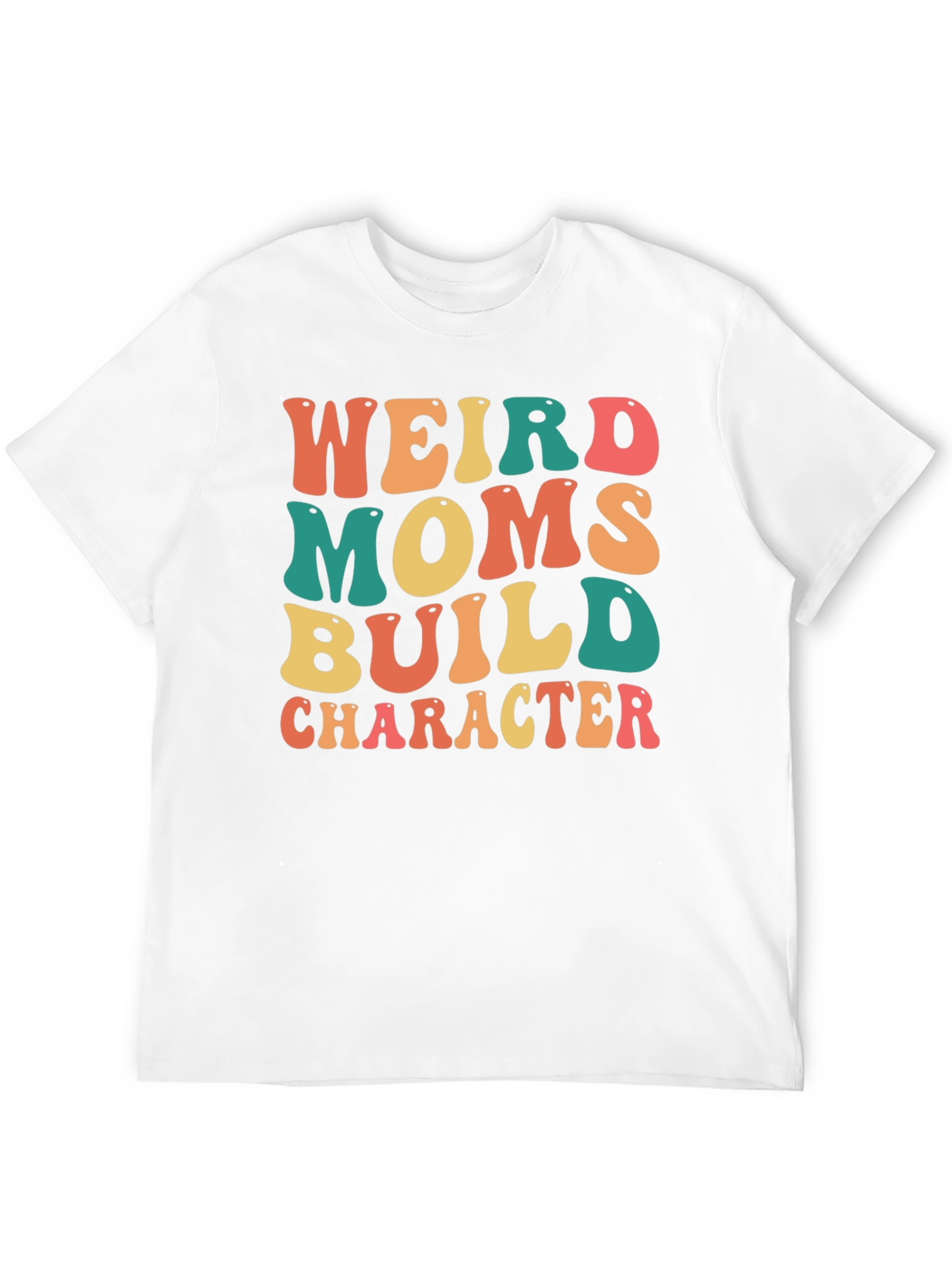 Black Weird Moms Build Character Graphic T-Shirt view 12