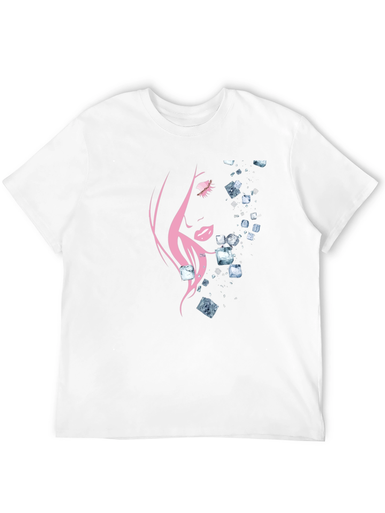 Black Abstract Woman Graphic T-Shirt view 12