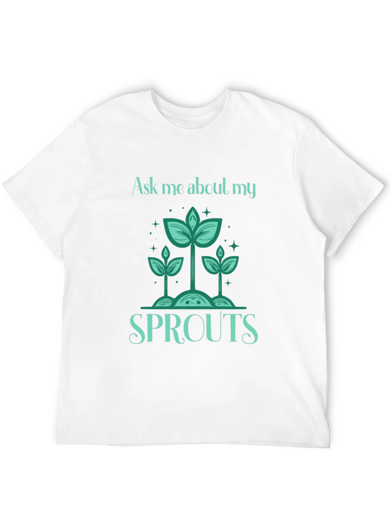 Black Ask Me About My Sprouts T-Shirt - Gardener's Delight view 12