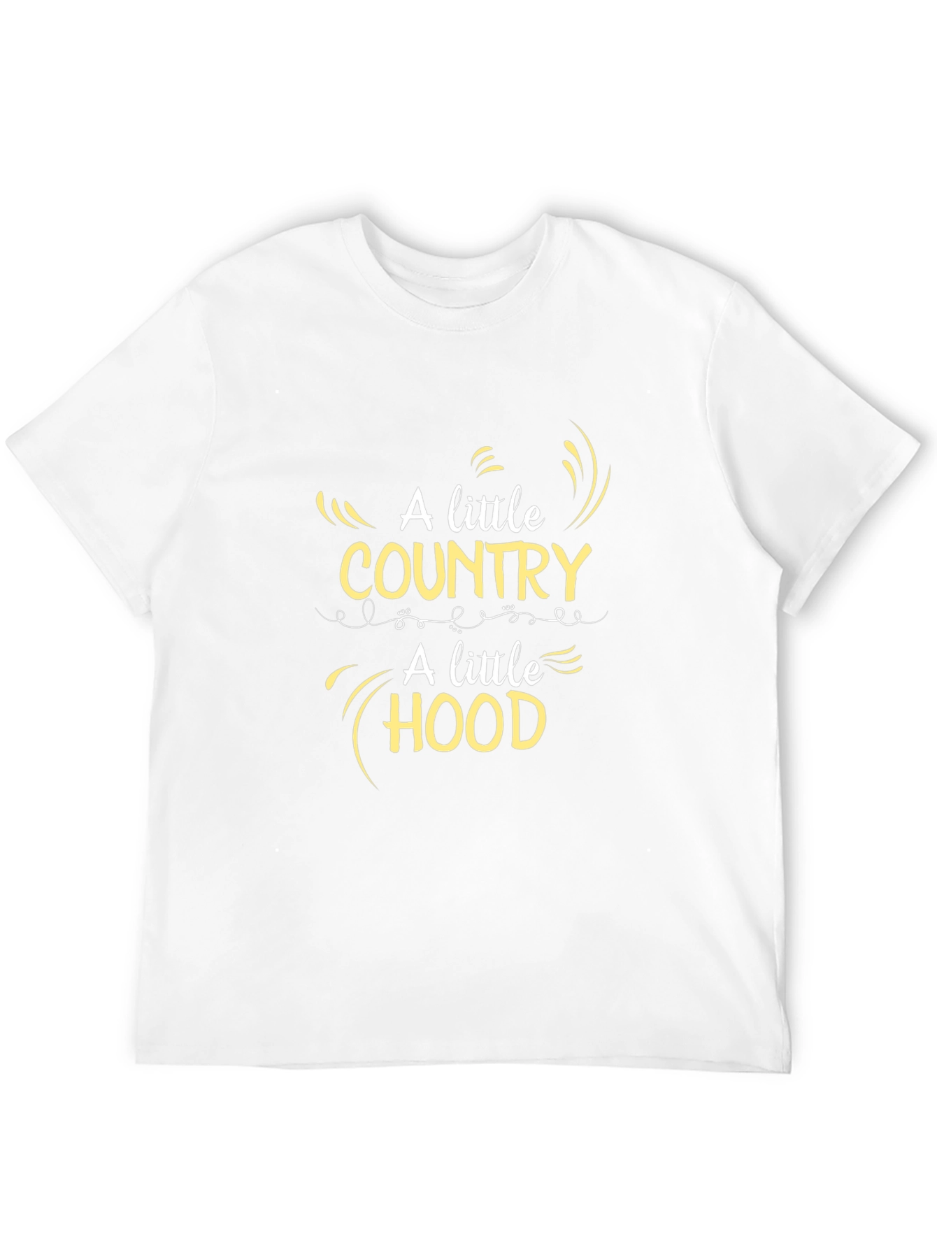 Black Country Hood Graphic Tee - Trendy Black T-Shirt view 12