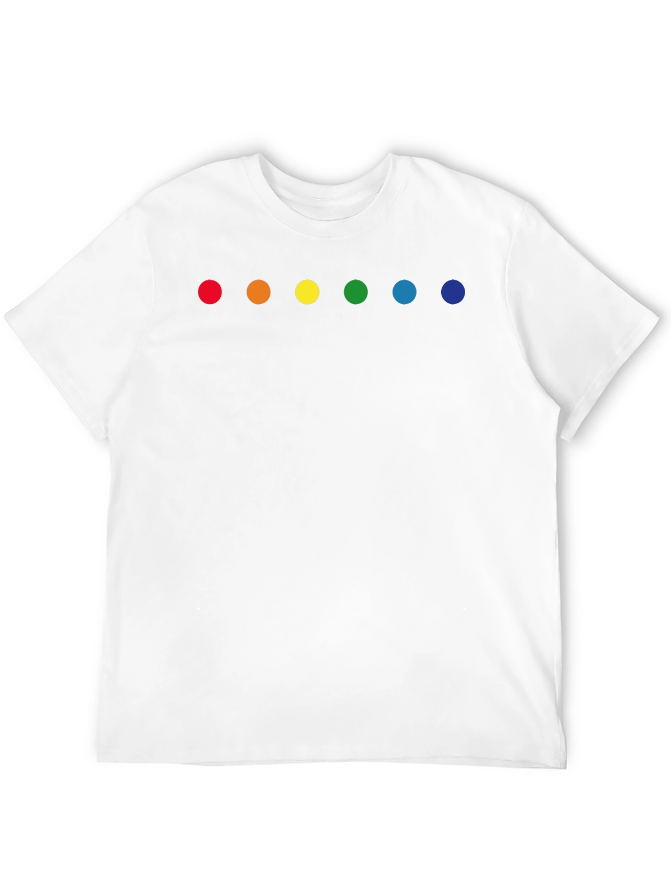 Black Rainbow Dot Graphic Tee - Black Crew Neck view 12