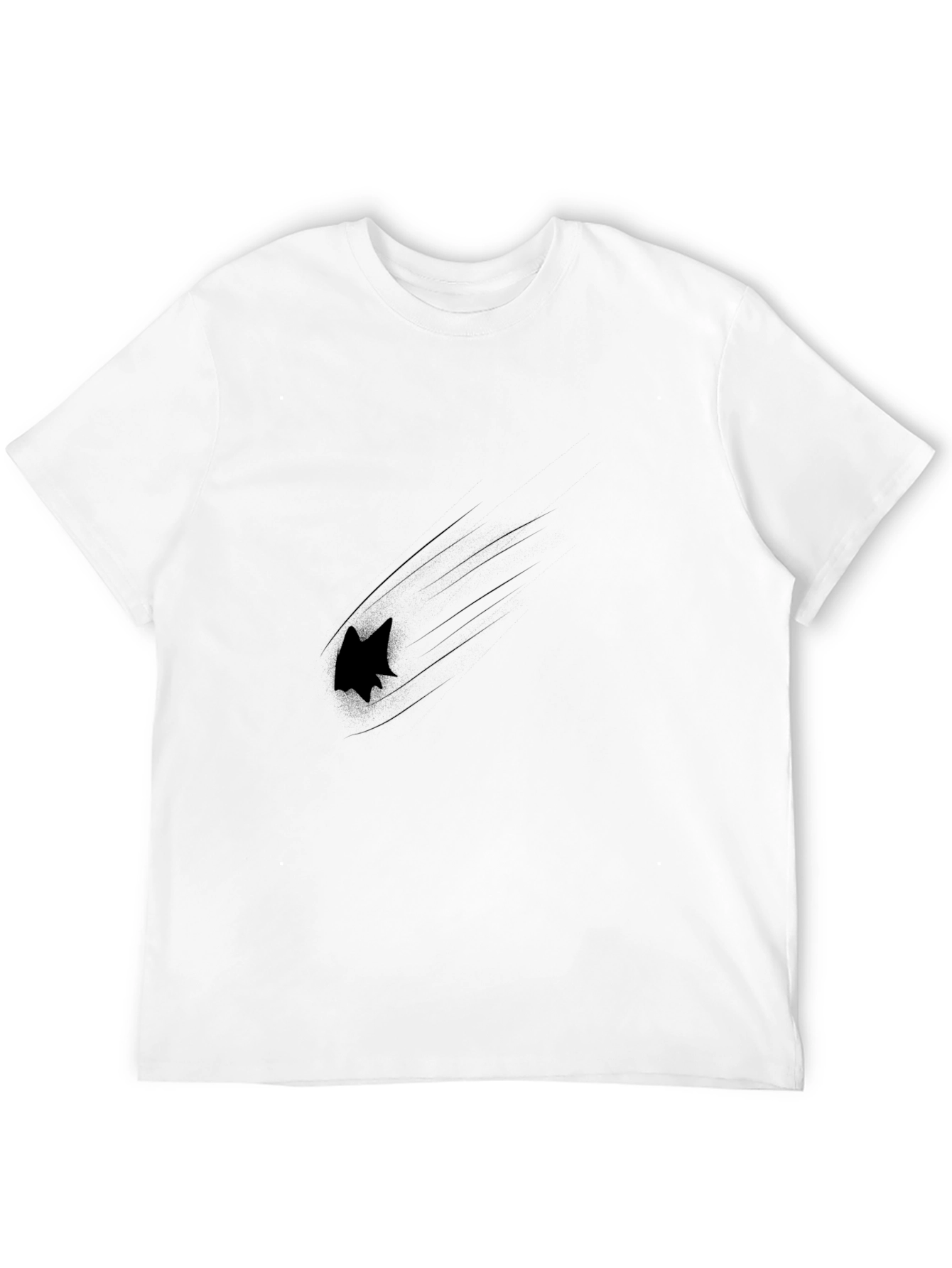 Black Black Graphic Tee - Fast Animal Design view 12