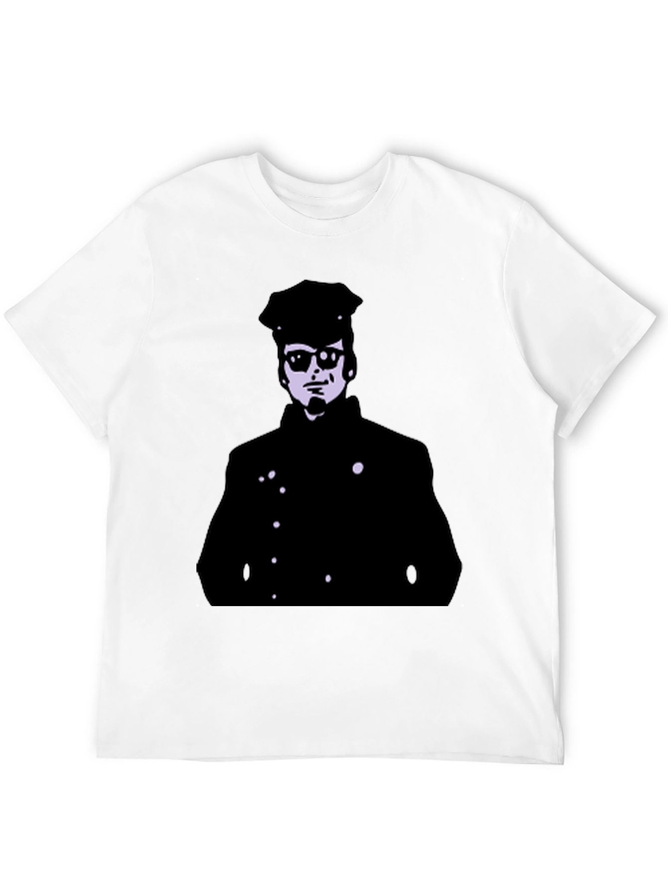 Black Cool Silhouette Graphic Black T-Shirt view 12