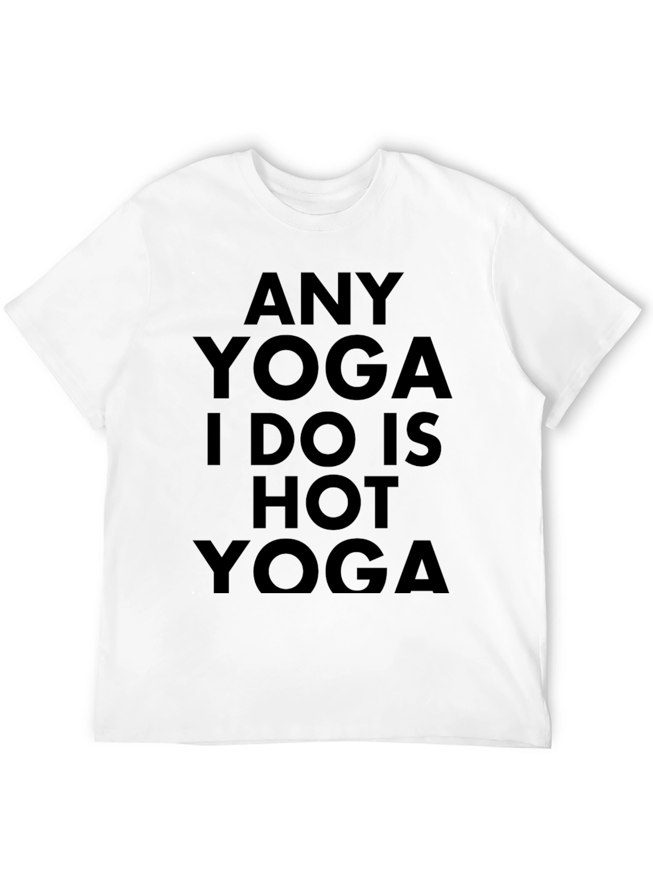 Black Funny Hot Yoga Graphic Tee view 12