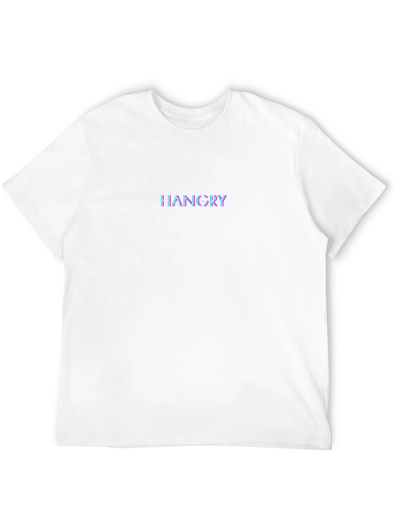 Black Hangry Glitch T-Shirt - Black Cotton Tee view 12