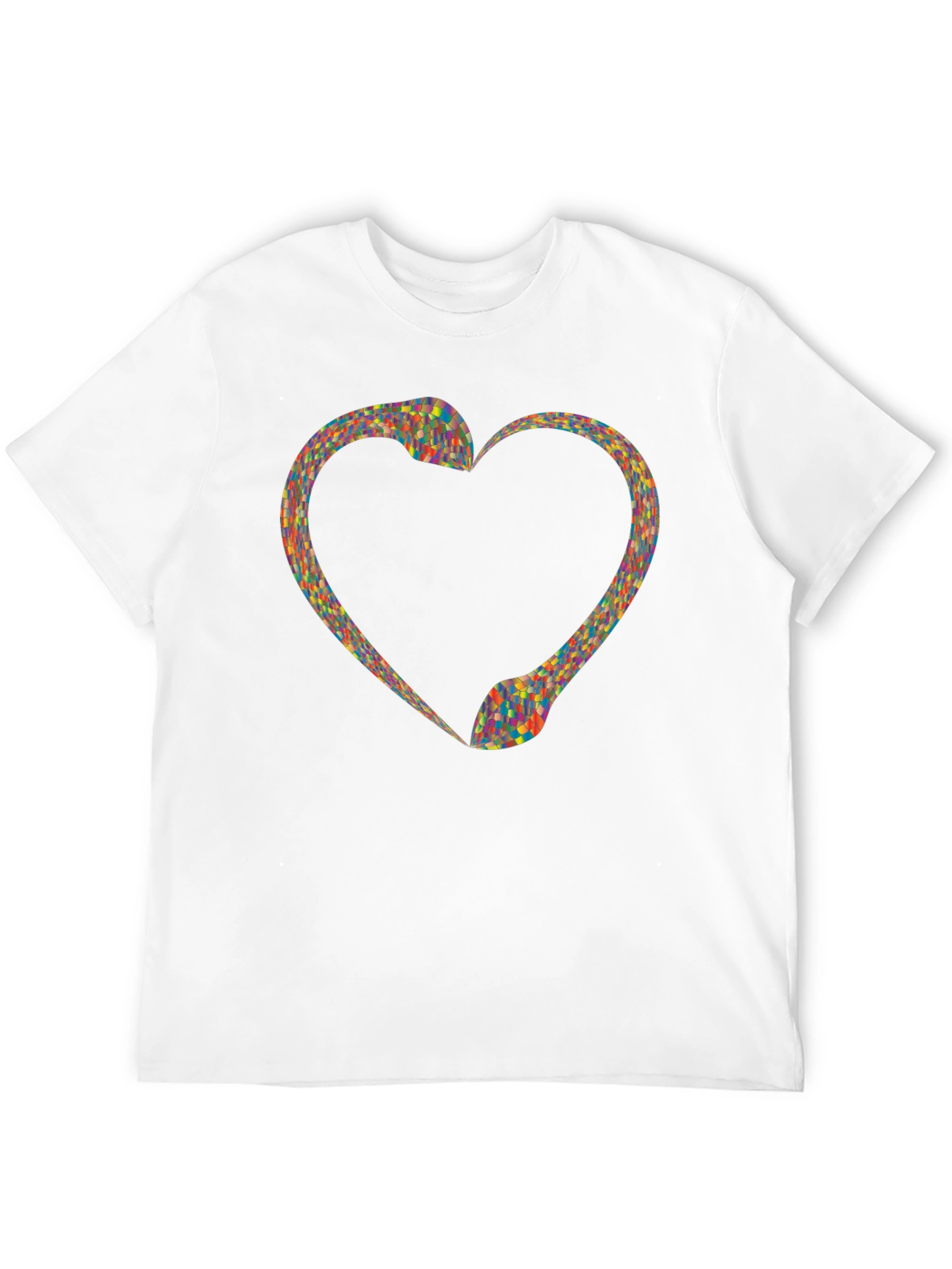 Black Heart Snakes T-Shirt - Black view 12