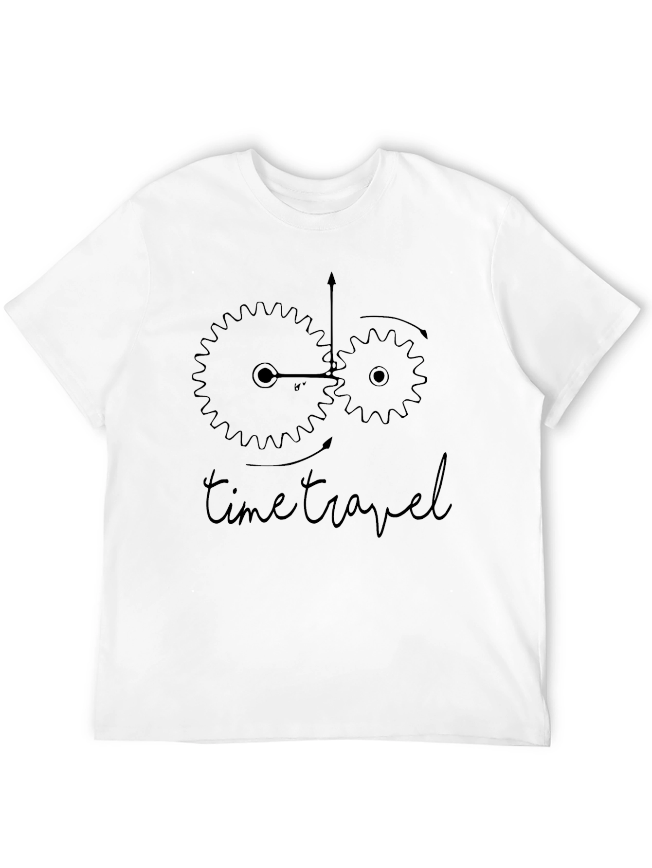 Black Time Travel Graphic Tee view 12