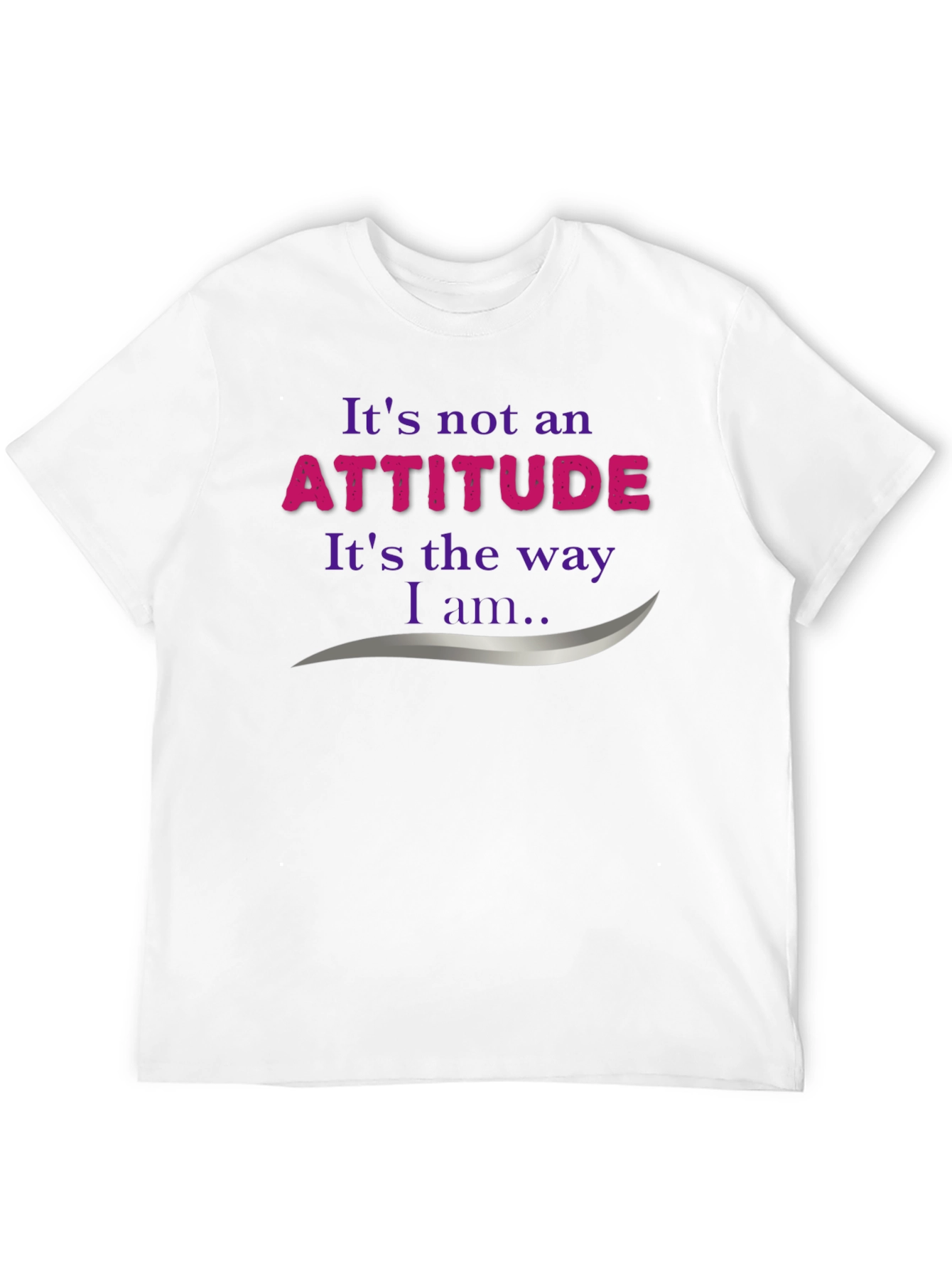 Black Attitude Statement Graphic Tee - Soft Cotton Blend view 12