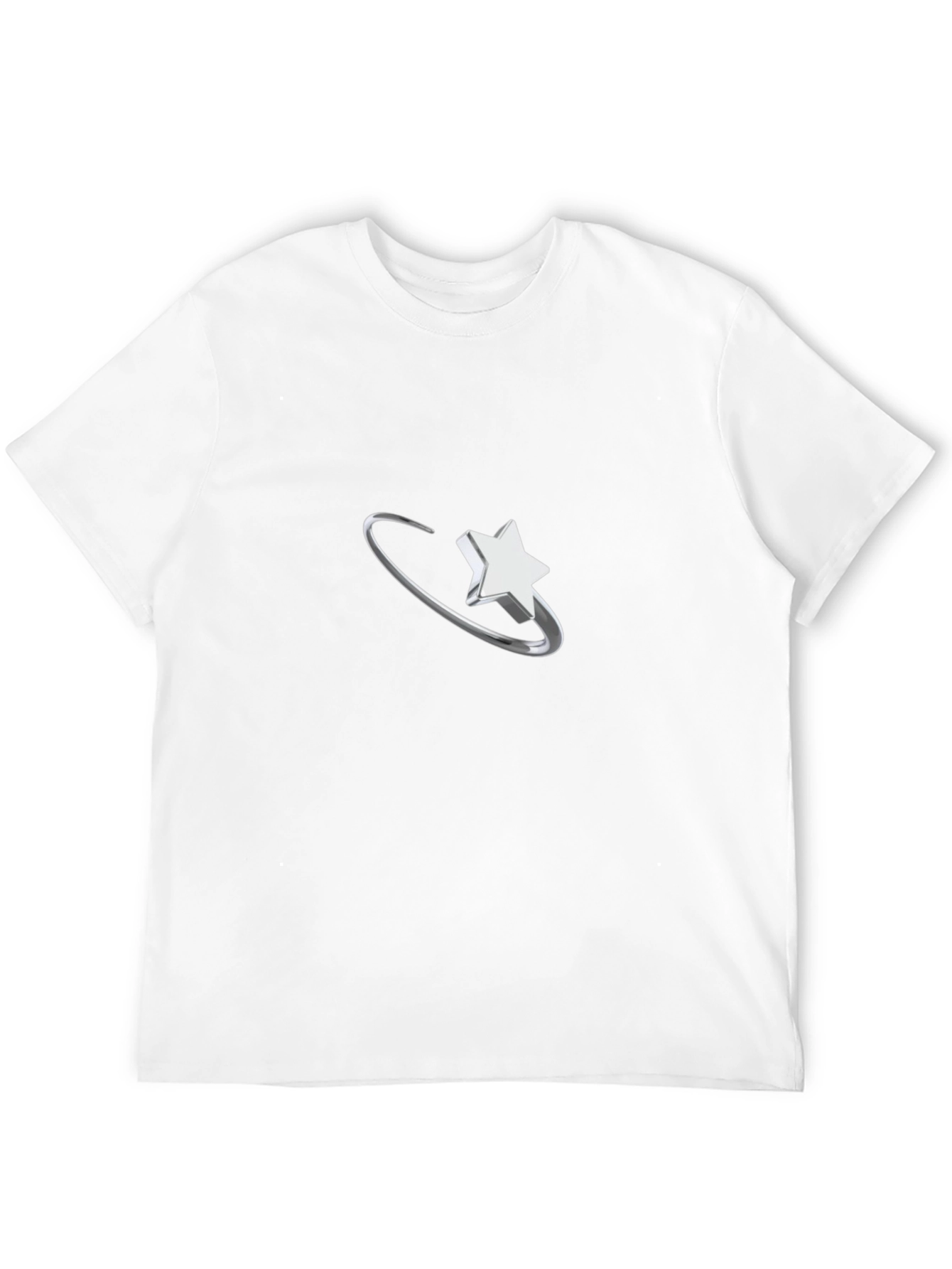 Black Orbiting Star Graphic Black T-Shirt view 12