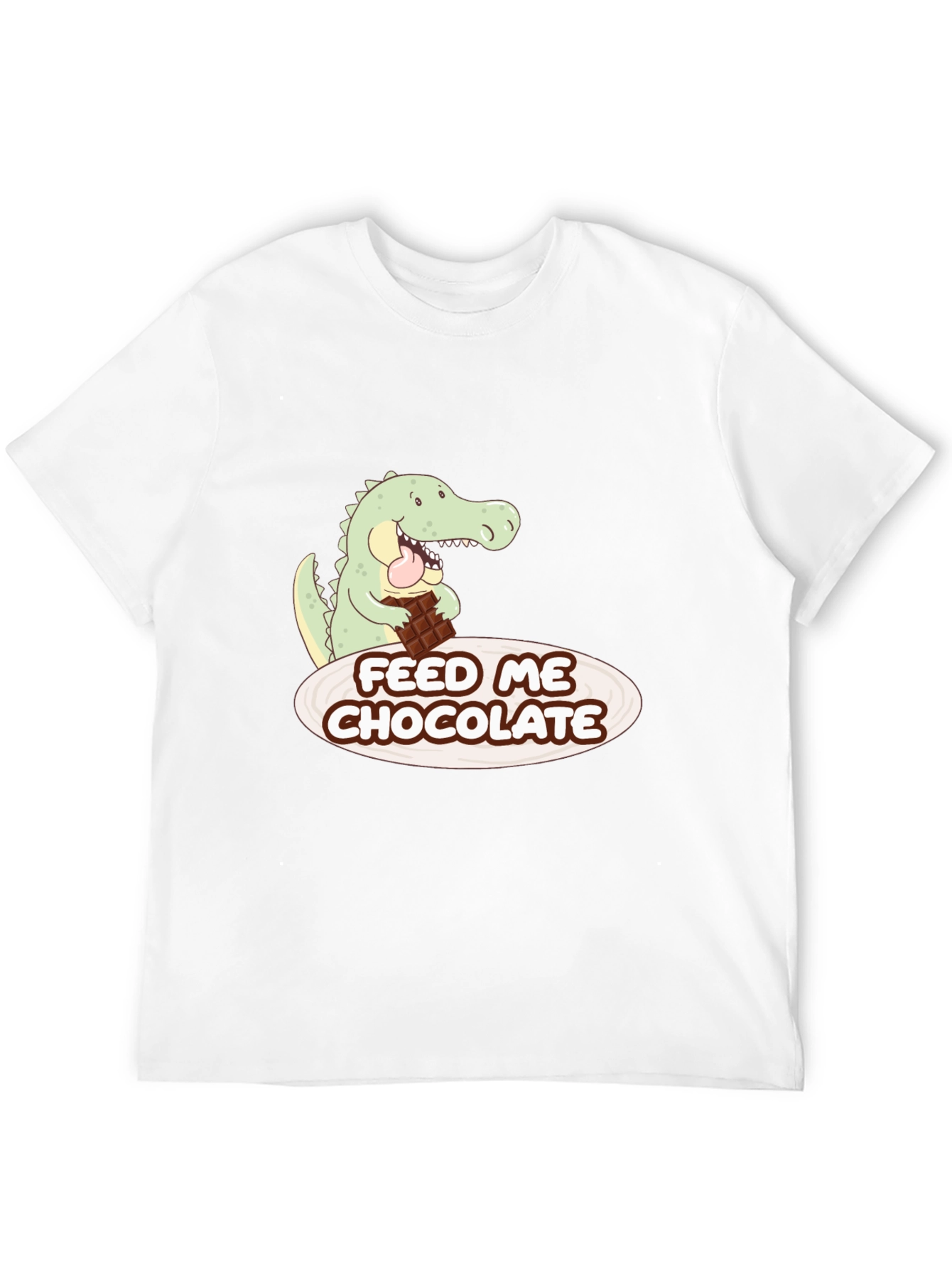 Black Funny Alligator Chocolate Lover Graphic Tee view 12