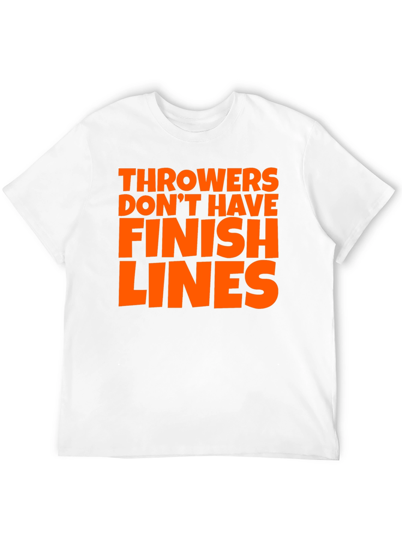 Black Throwers Don't Have Finish Lines T-Shirt view 12