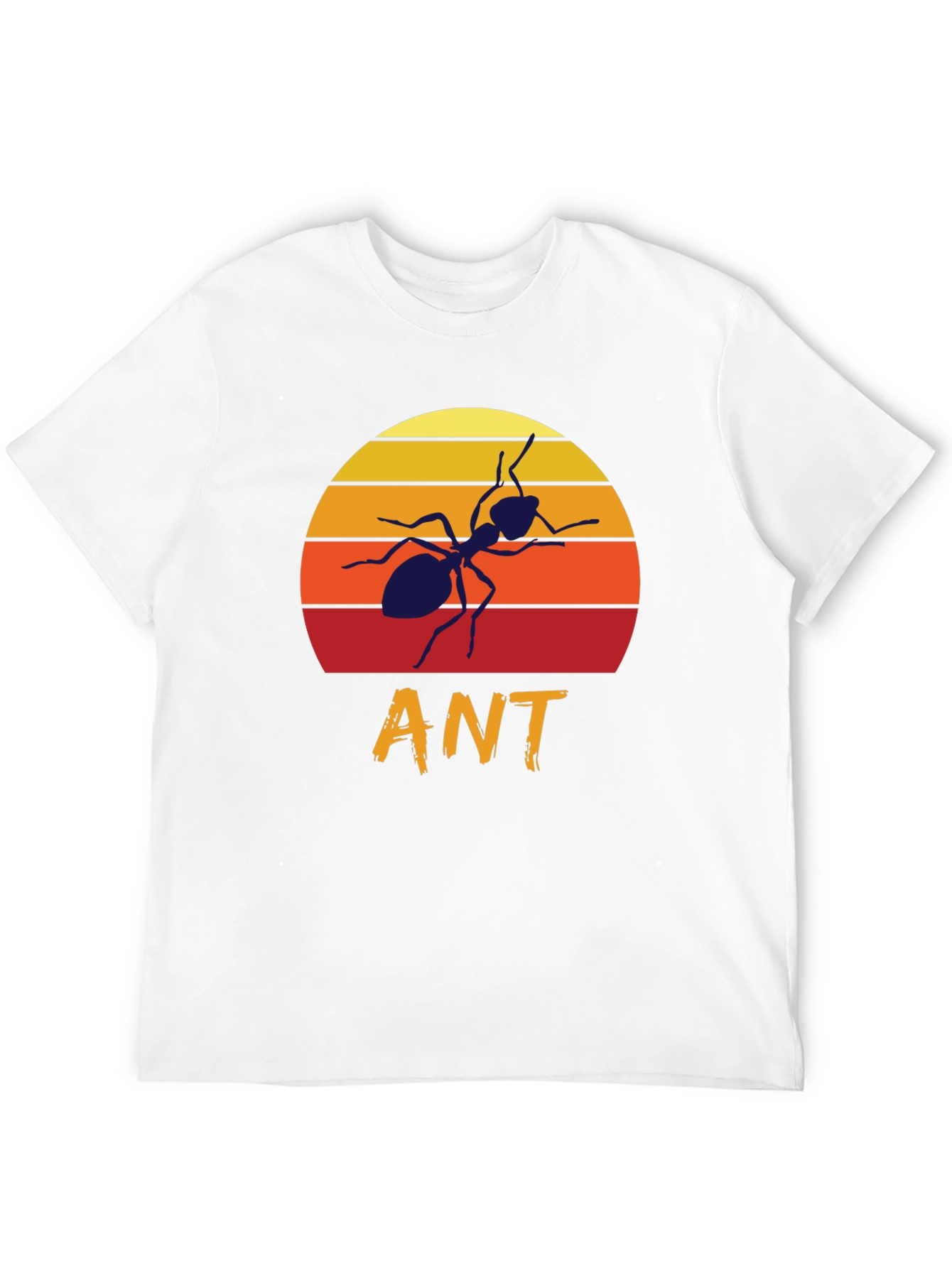 Black Retro Sunset Ant Graphic T-Shirt view 12