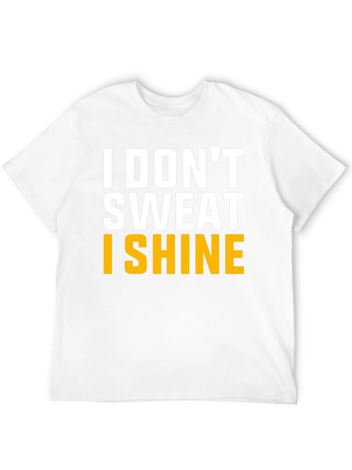Black I Don't Sweat I Shine Graphic Tee view 12