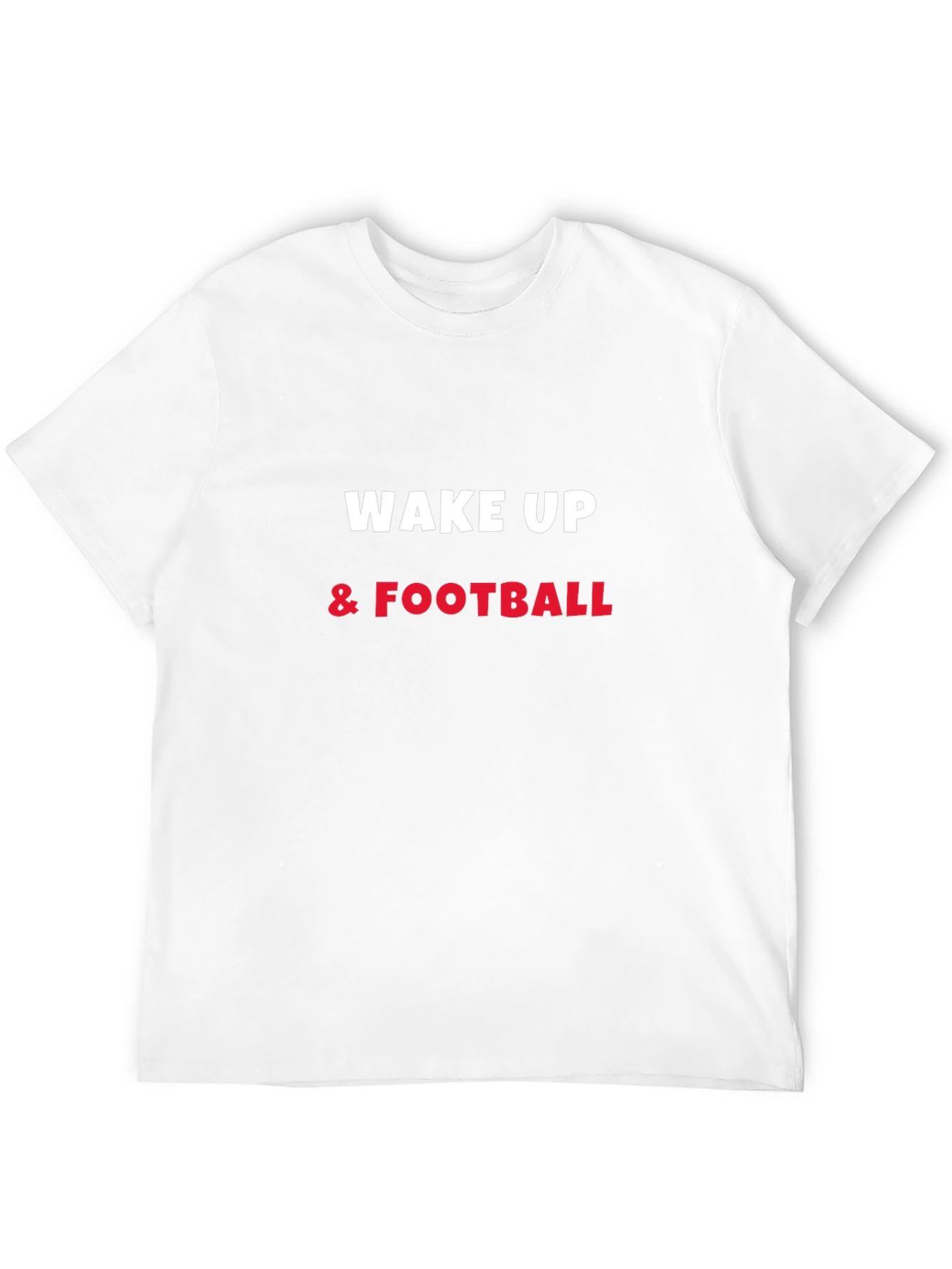 Black Wake Up & Football Graphic Tee view 12