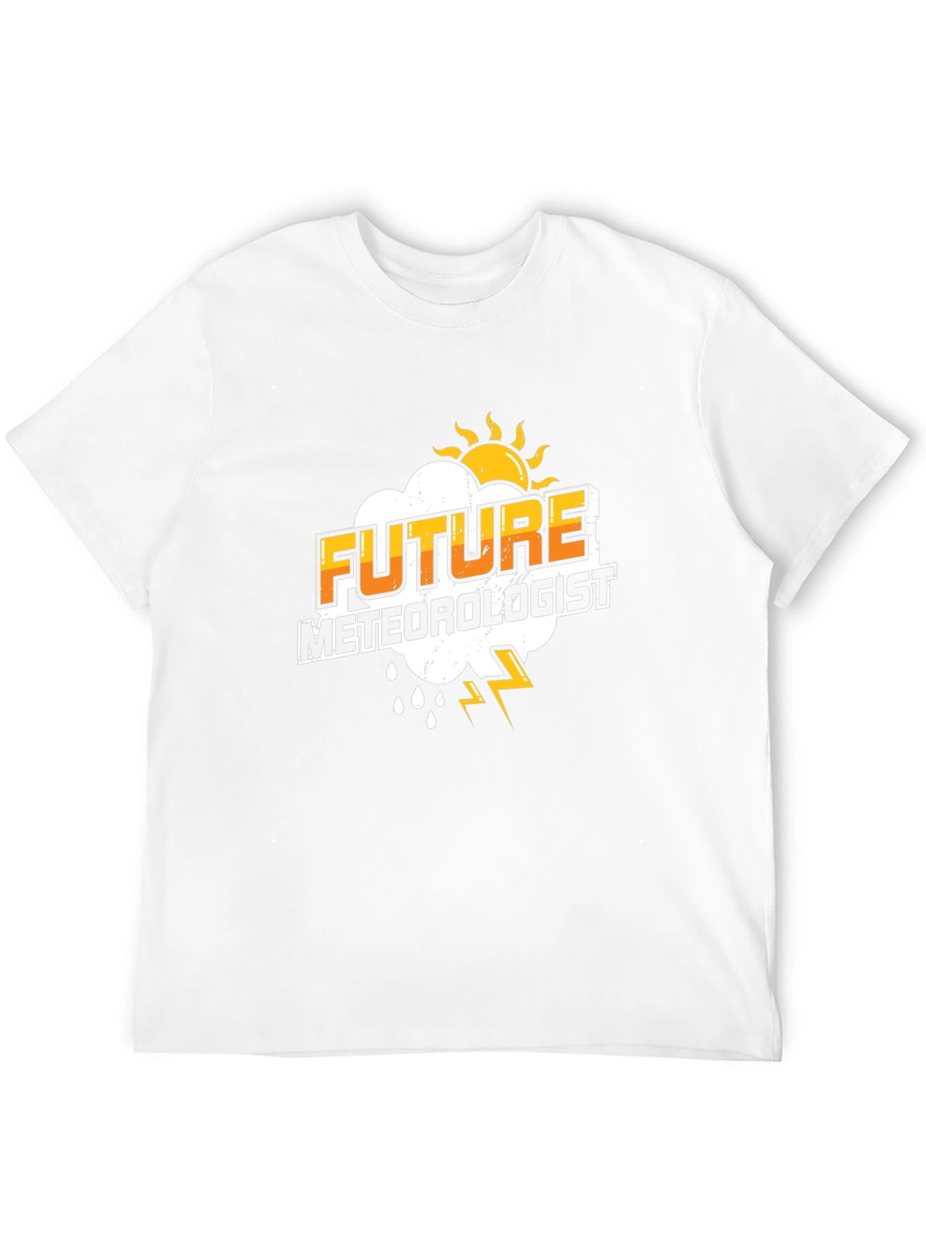 Black Future Meteorologist Black T-Shirt view 12