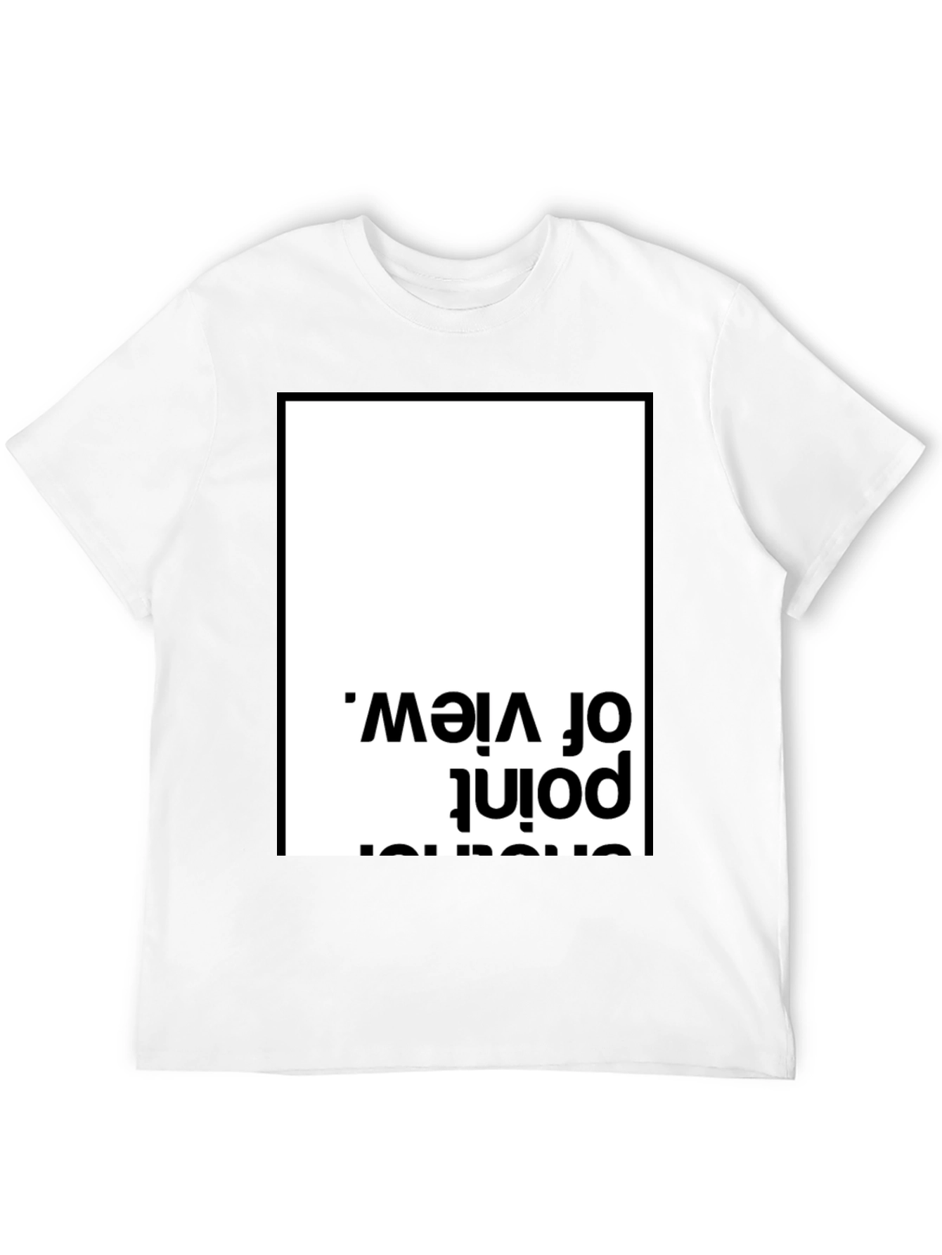 Black Unique Perspective Tee - Black Cotton T-Shirt view 12