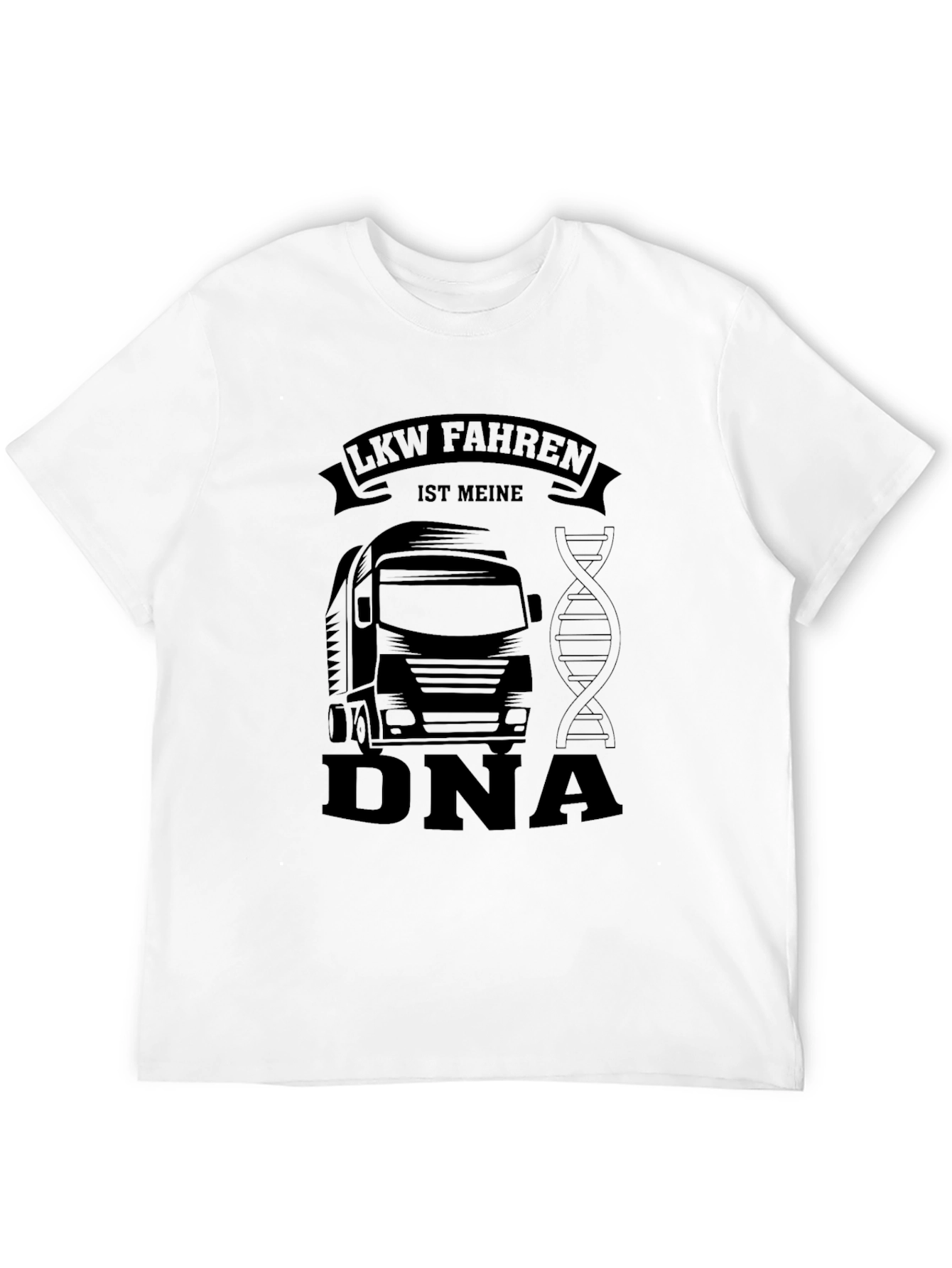Black Trucker DNA Black T-Shirt view 12