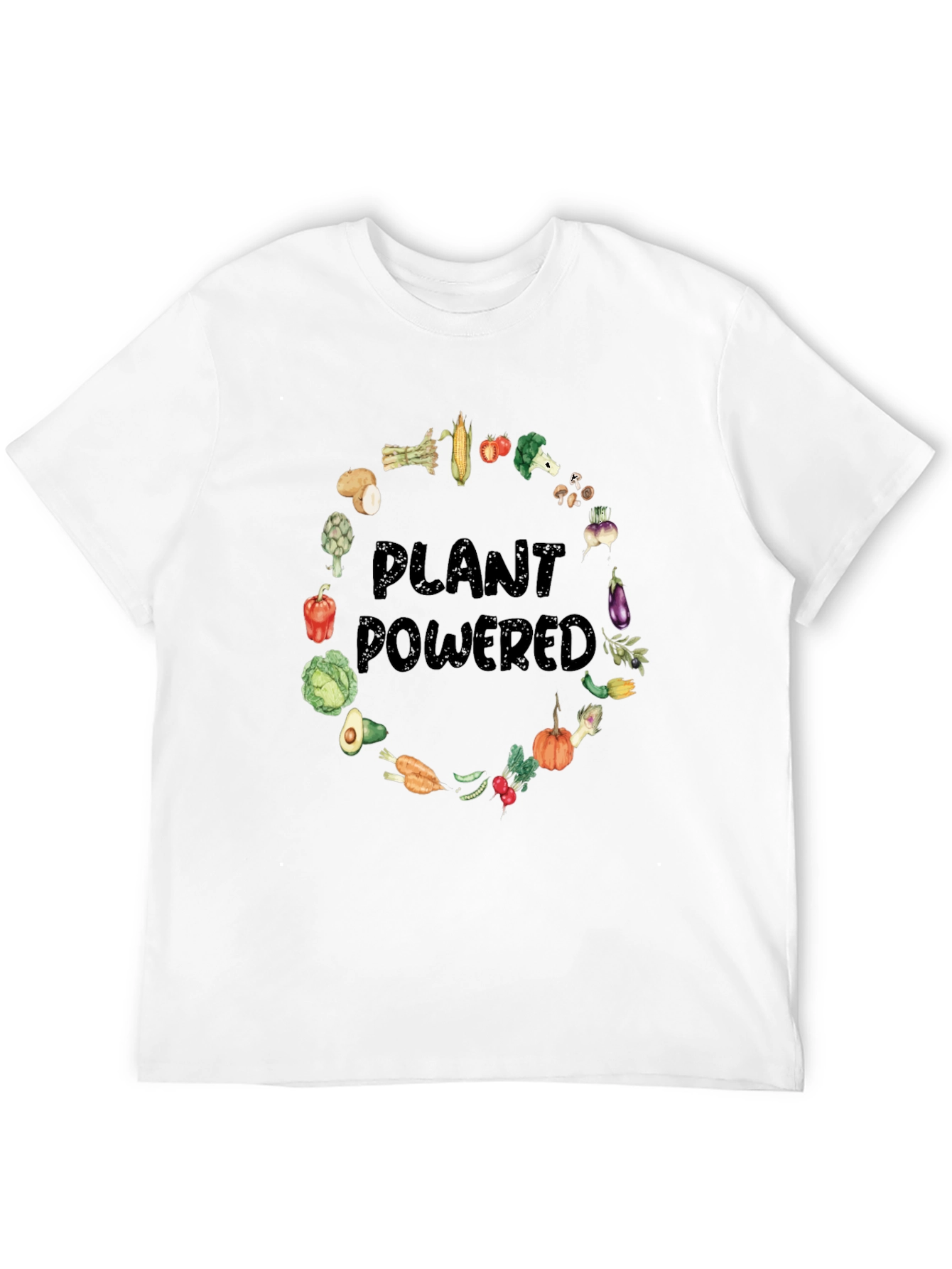 Black Plant Powered Graphic T-Shirt view 12