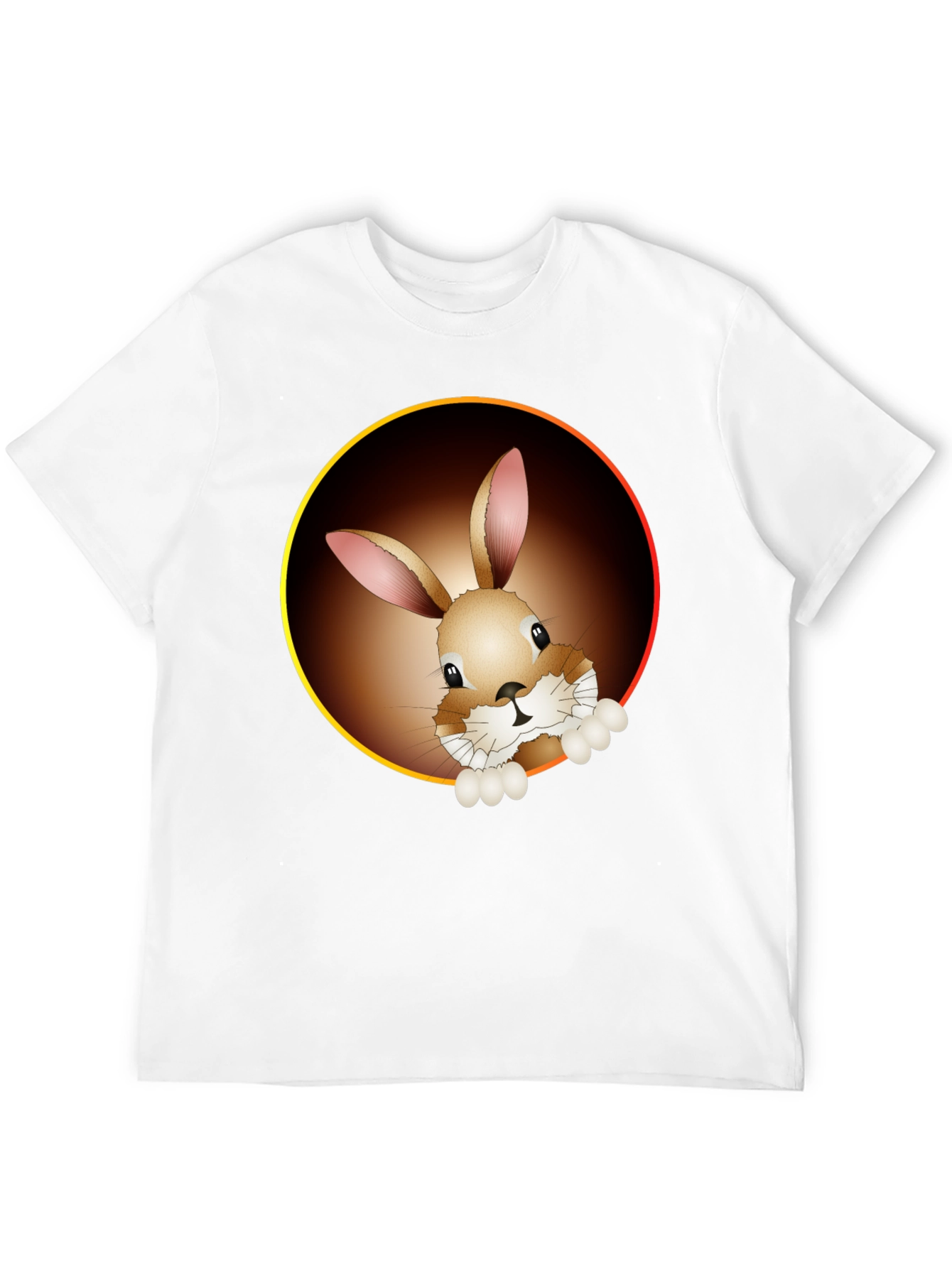 Black Bunny Graphic Tee - Cute Animal Print Shirt view 12