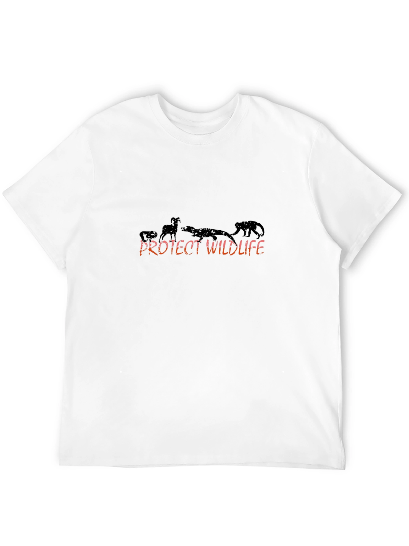 Black Protect Wildlife Graphic T-Shirt - Black view 12