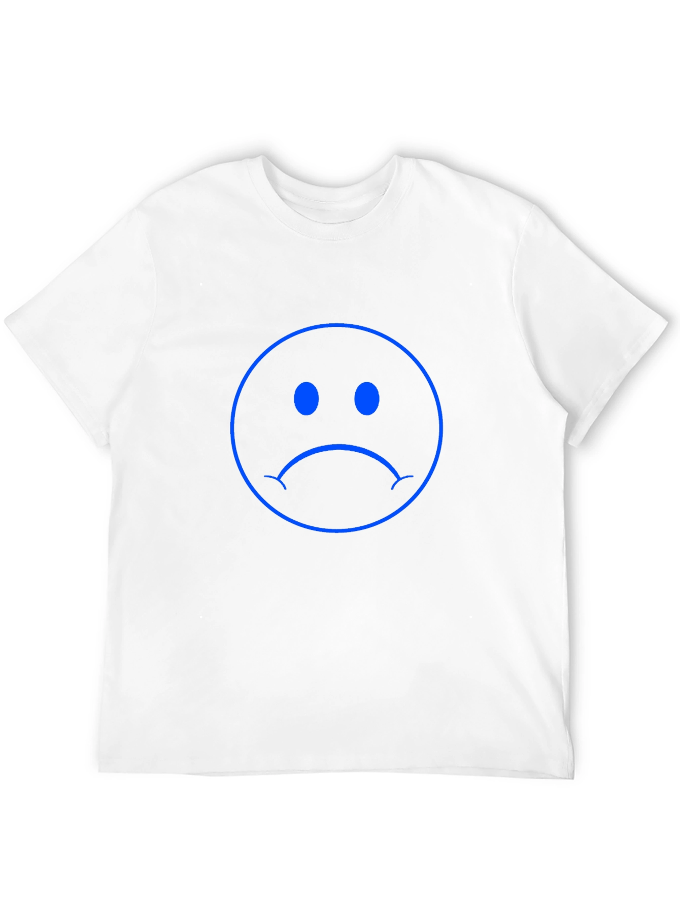 Black Sad Face Graphic Tee - Black Cotton Comfort view 12